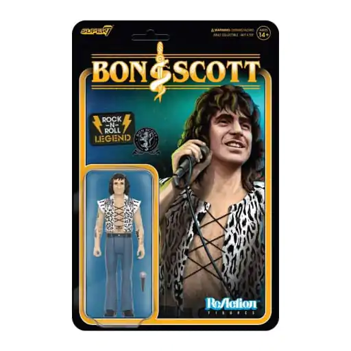 Bon Scott ReAction Akční figurka Vlna 02 Bon Scott (Leopardí potisk) 10 cm fotografii produktu