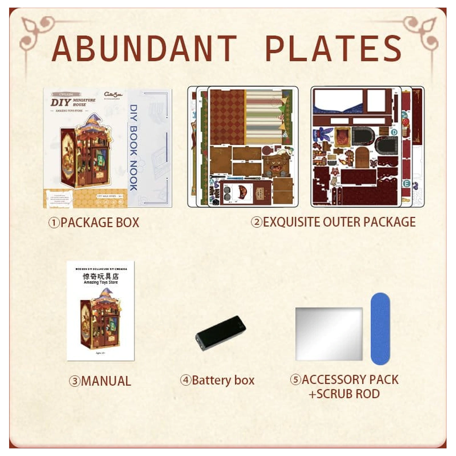 Book Nook Amazing Toy Store 17 x 12 cm fotografii produktu