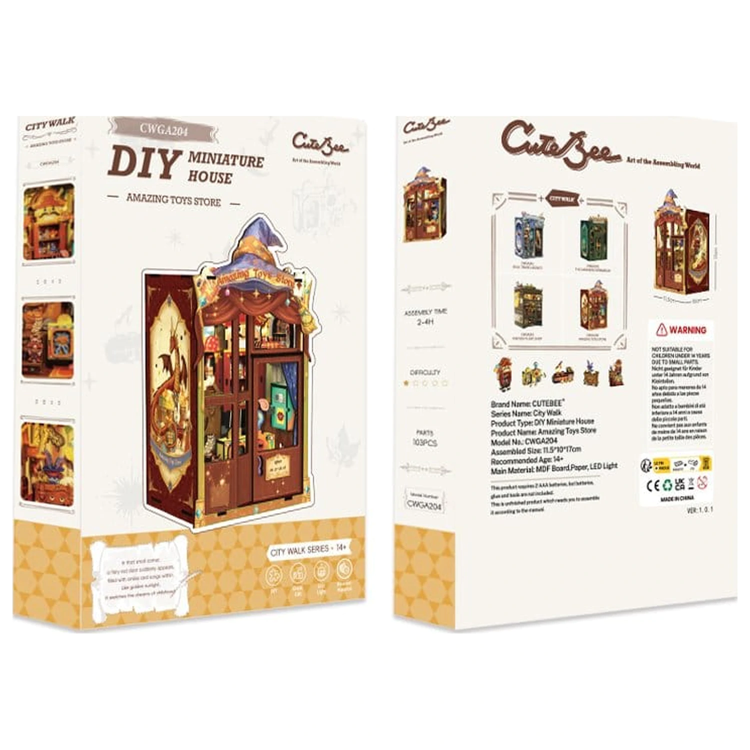 Book Nook Amazing Toy Store 17 x 12 cm fotografii produktu