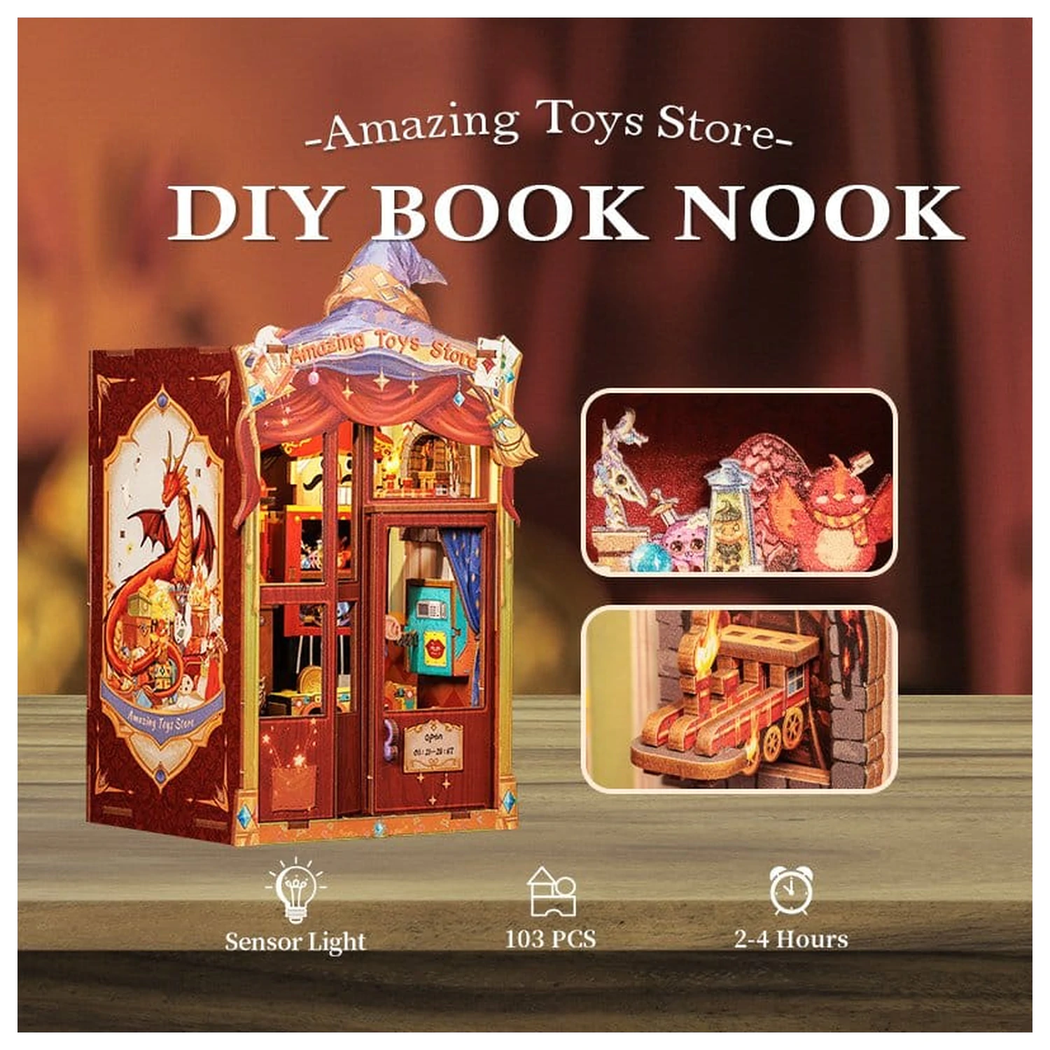 Book Nook Amazing Toy Store 17 x 12 cm fotografii produktu