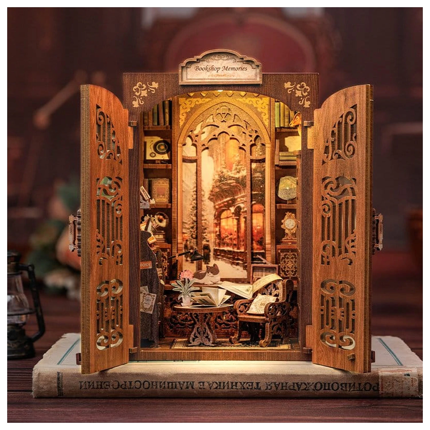 Book Nook Bookshop Memories 17 x 10 cm fotografii produktu