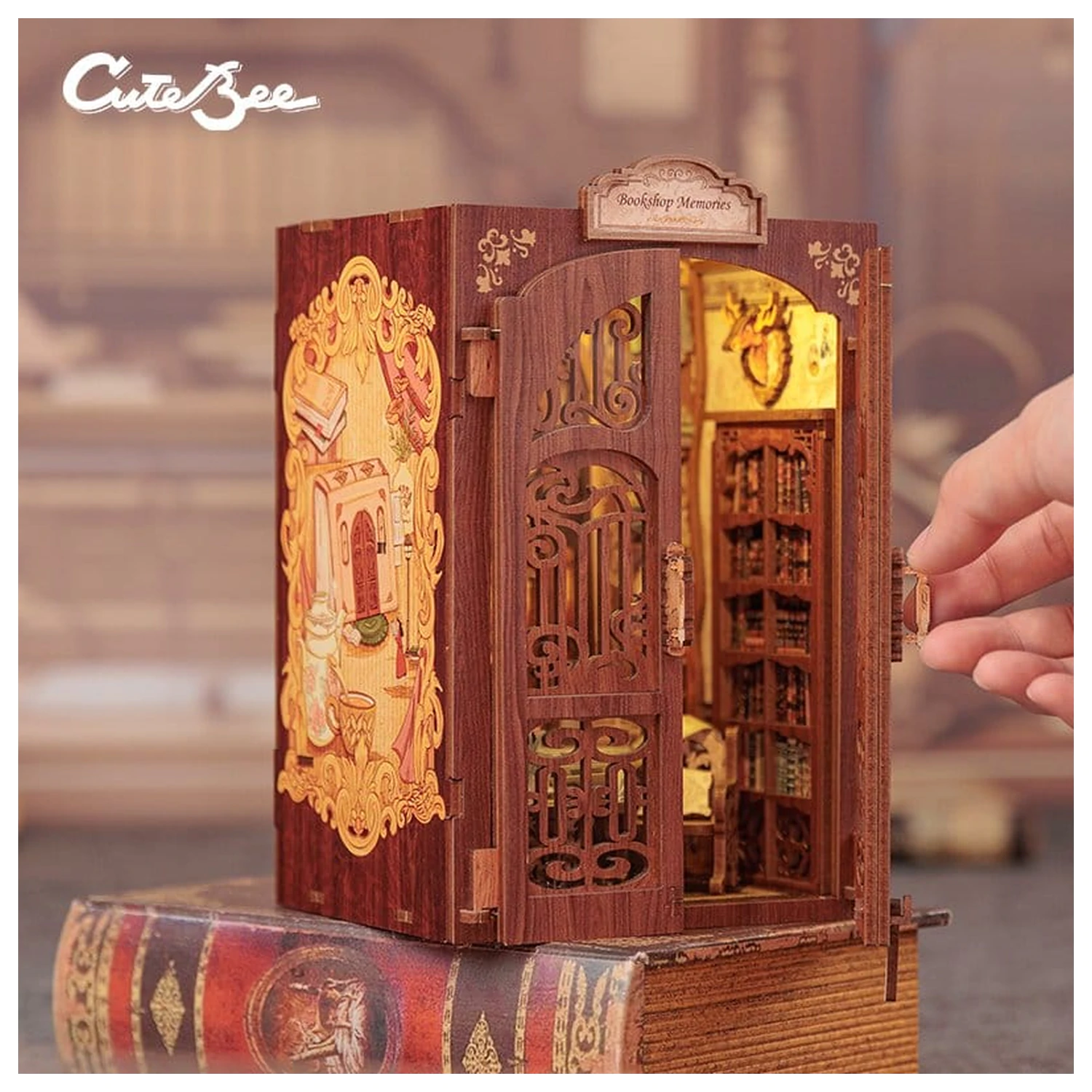 Book Nook Bookshop Memories 17 x 10 cm fotografii produktu