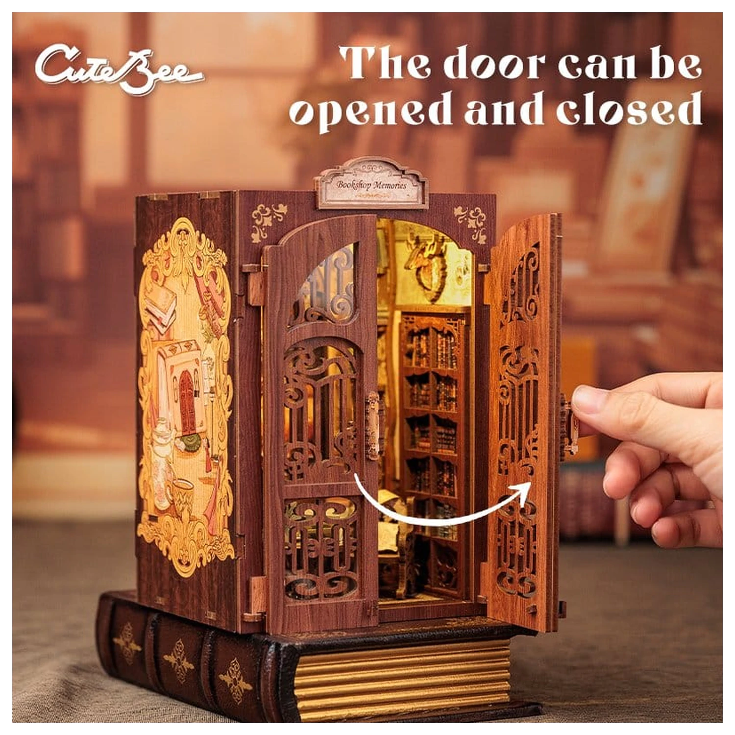 Book Nook Bookshop Memories 17 x 10 cm fotografii produktu