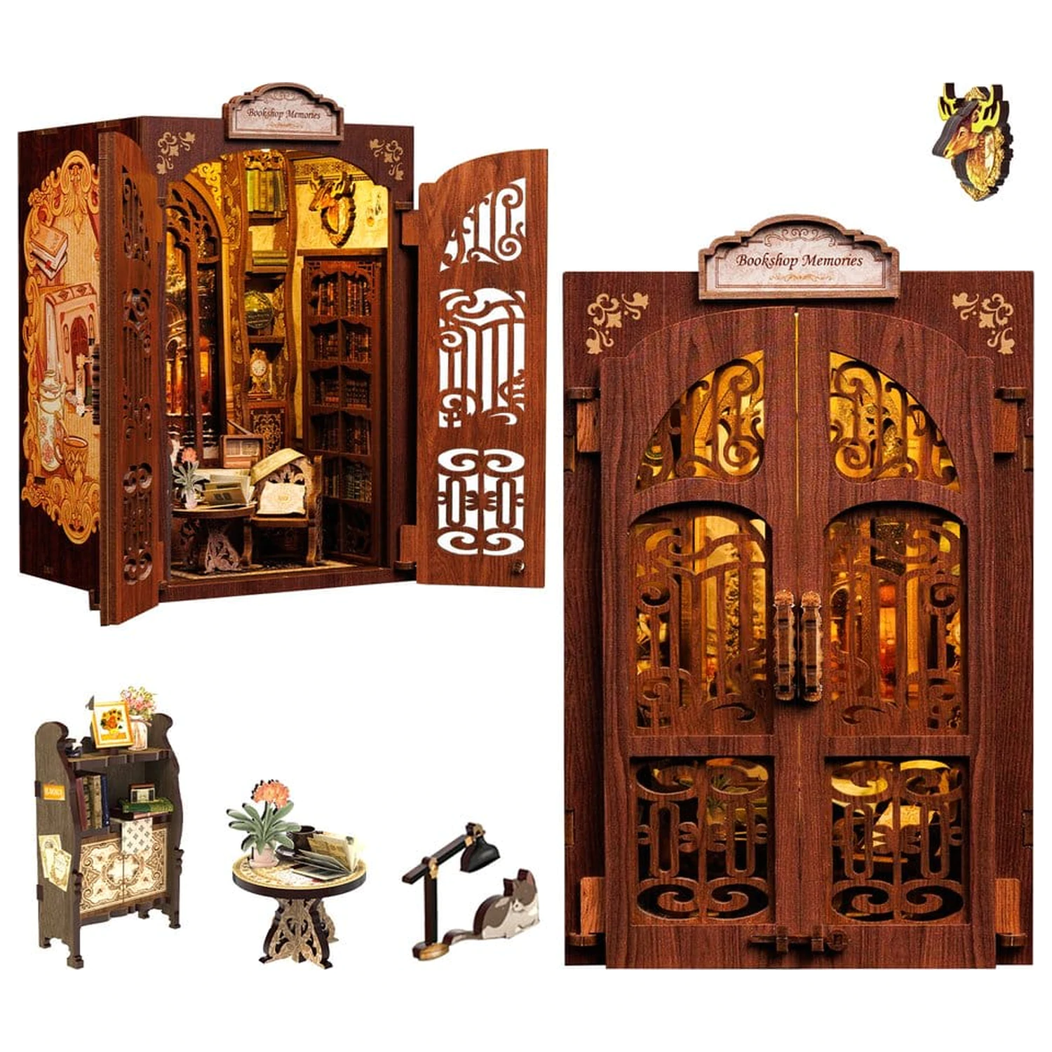 Book Nook Bookshop Memories 17 x 10 cm fotografii produktu