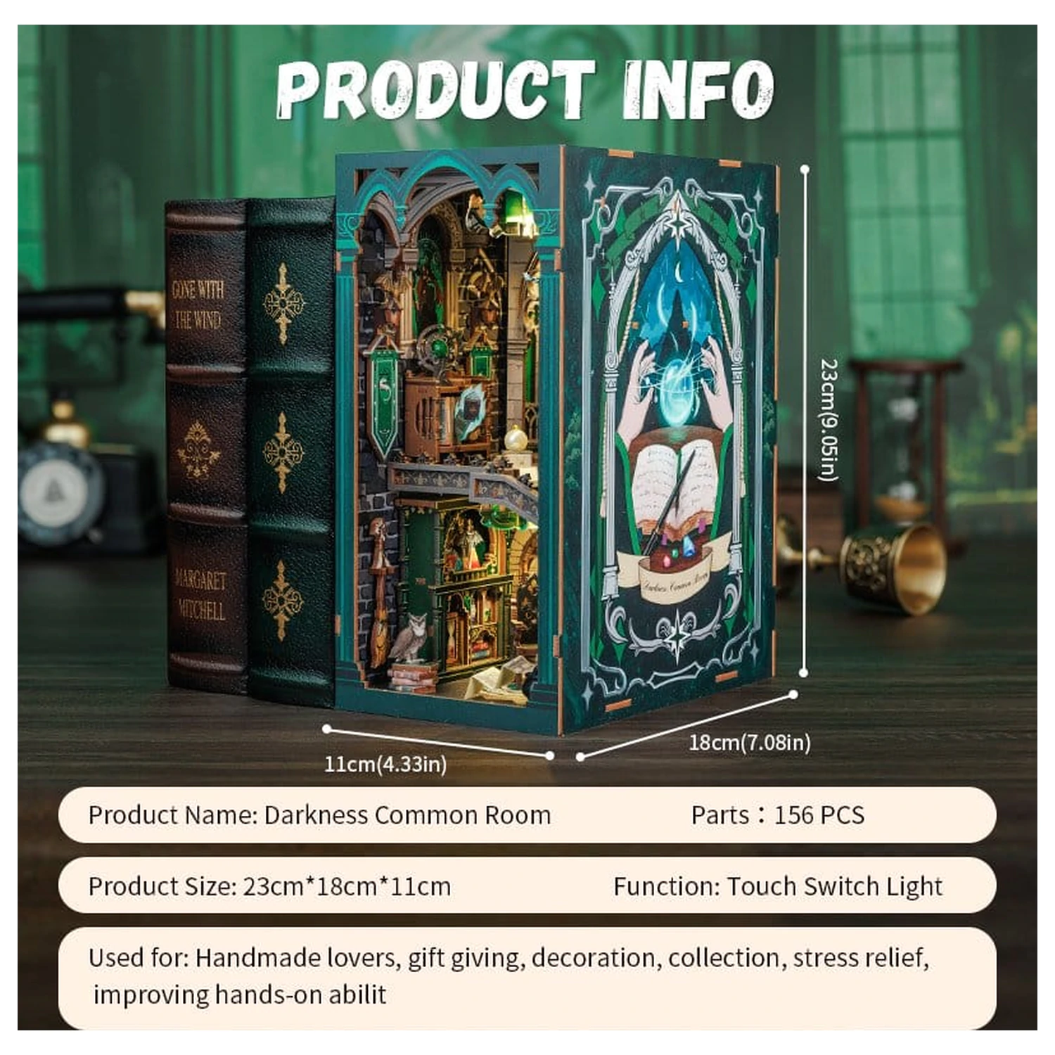 Book Nook Darkness Common Room 23 x 11 cm fotografii produktu