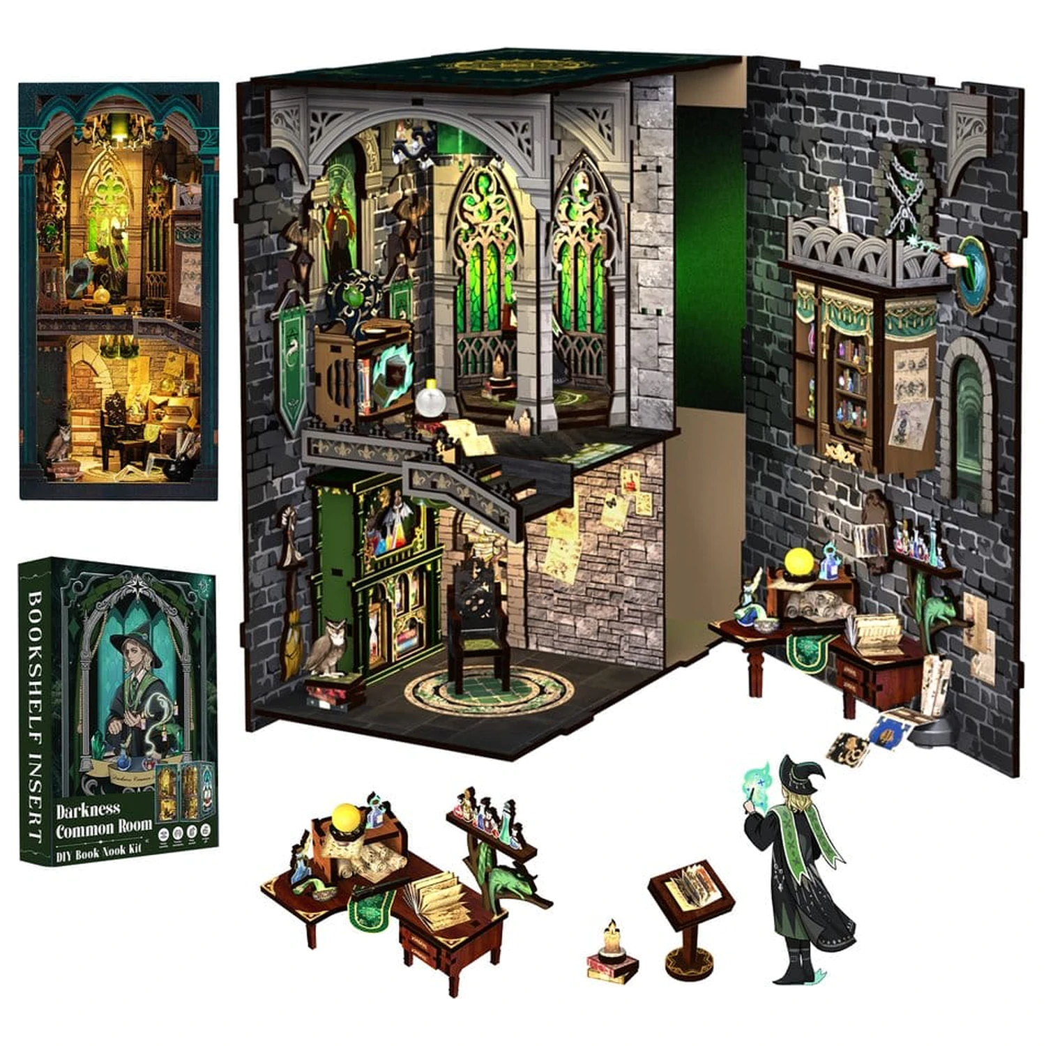 Book Nook Darkness Common Room 23 x 11 cm fotografii produktu