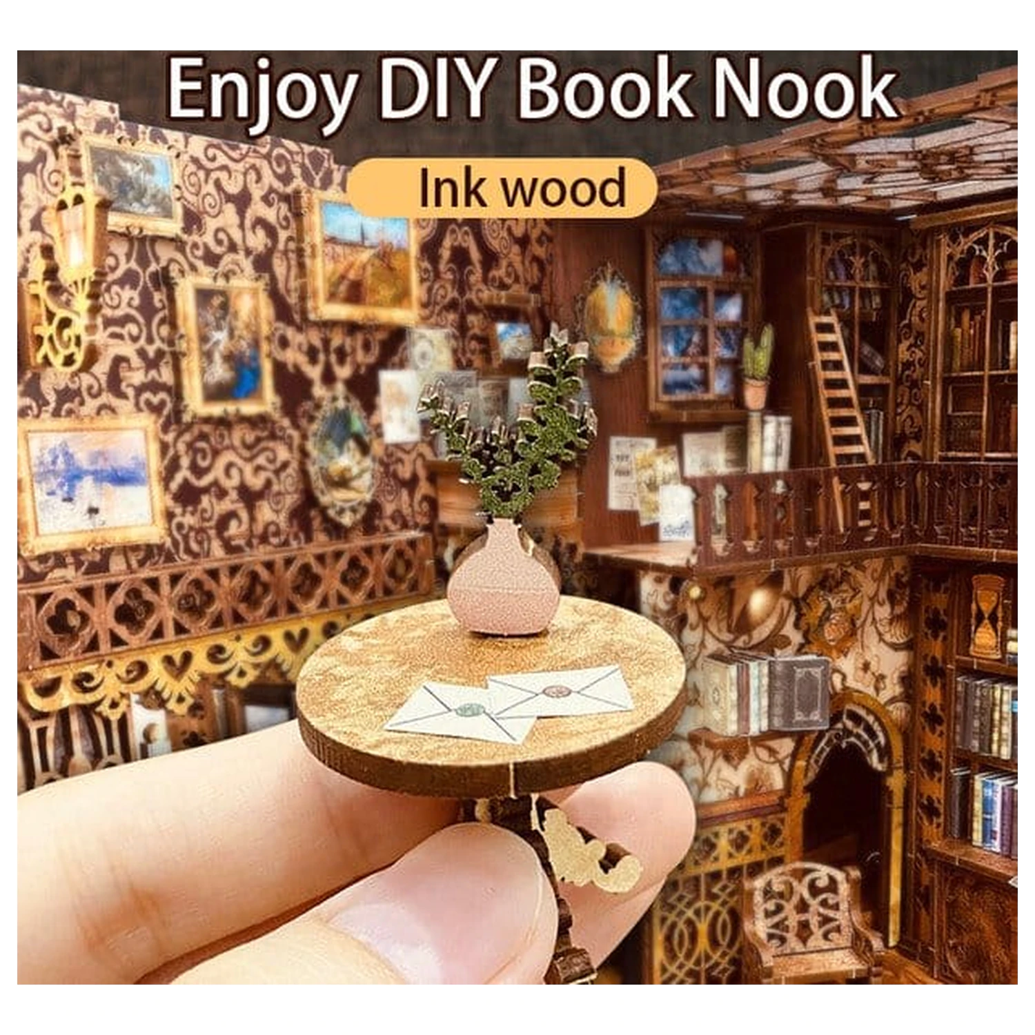 Book Nook Eternal Bookstore 23 x 11 cm fotografii produktu