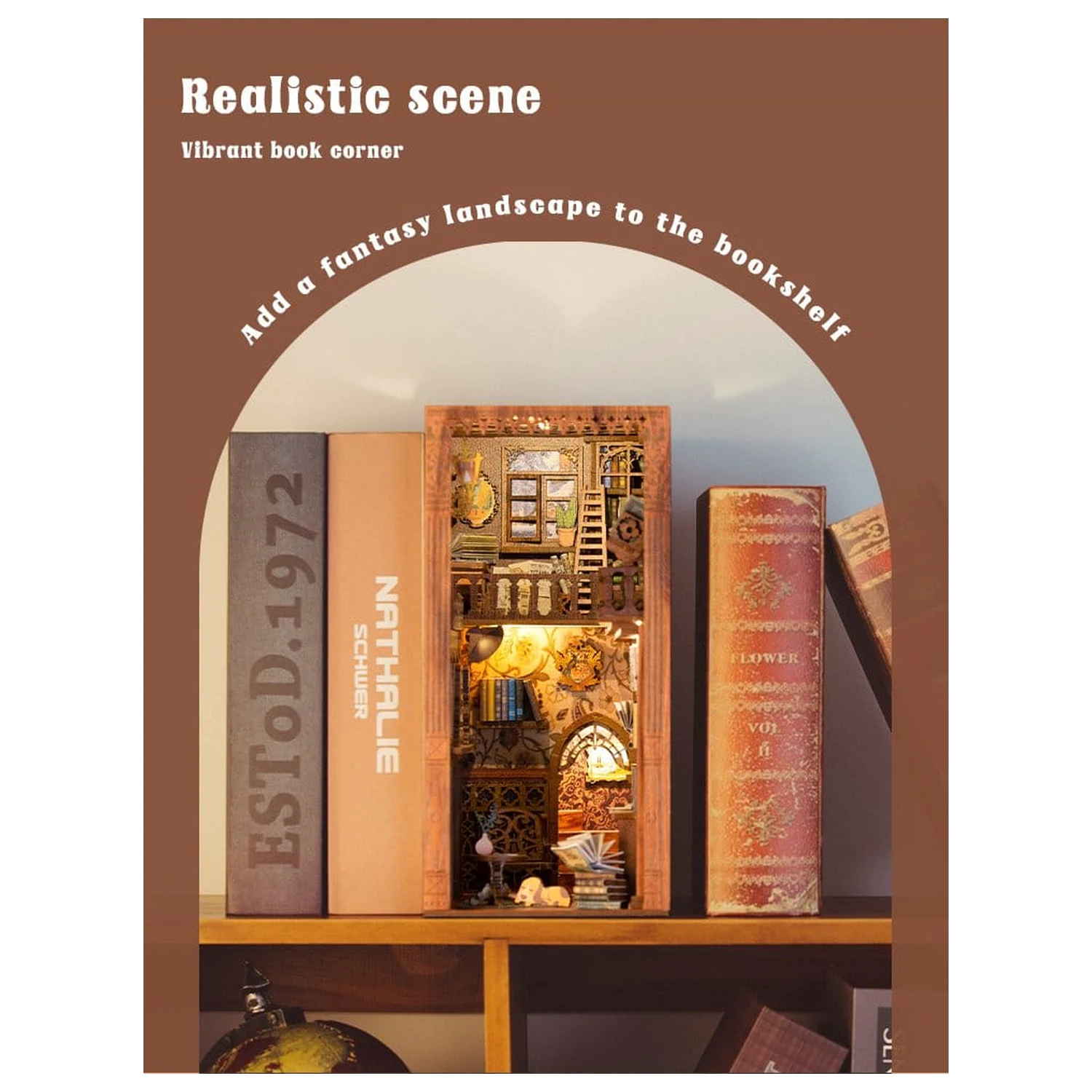 Book Nook Eternal Bookstore 23 x 11 cm fotografii produktu