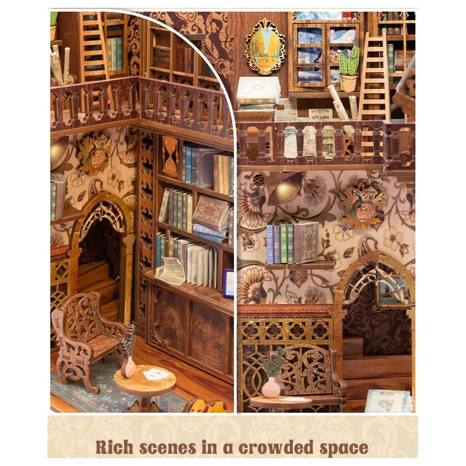 Book Nook Eternal Bookstore 23 x 11 cm fotografii produktu