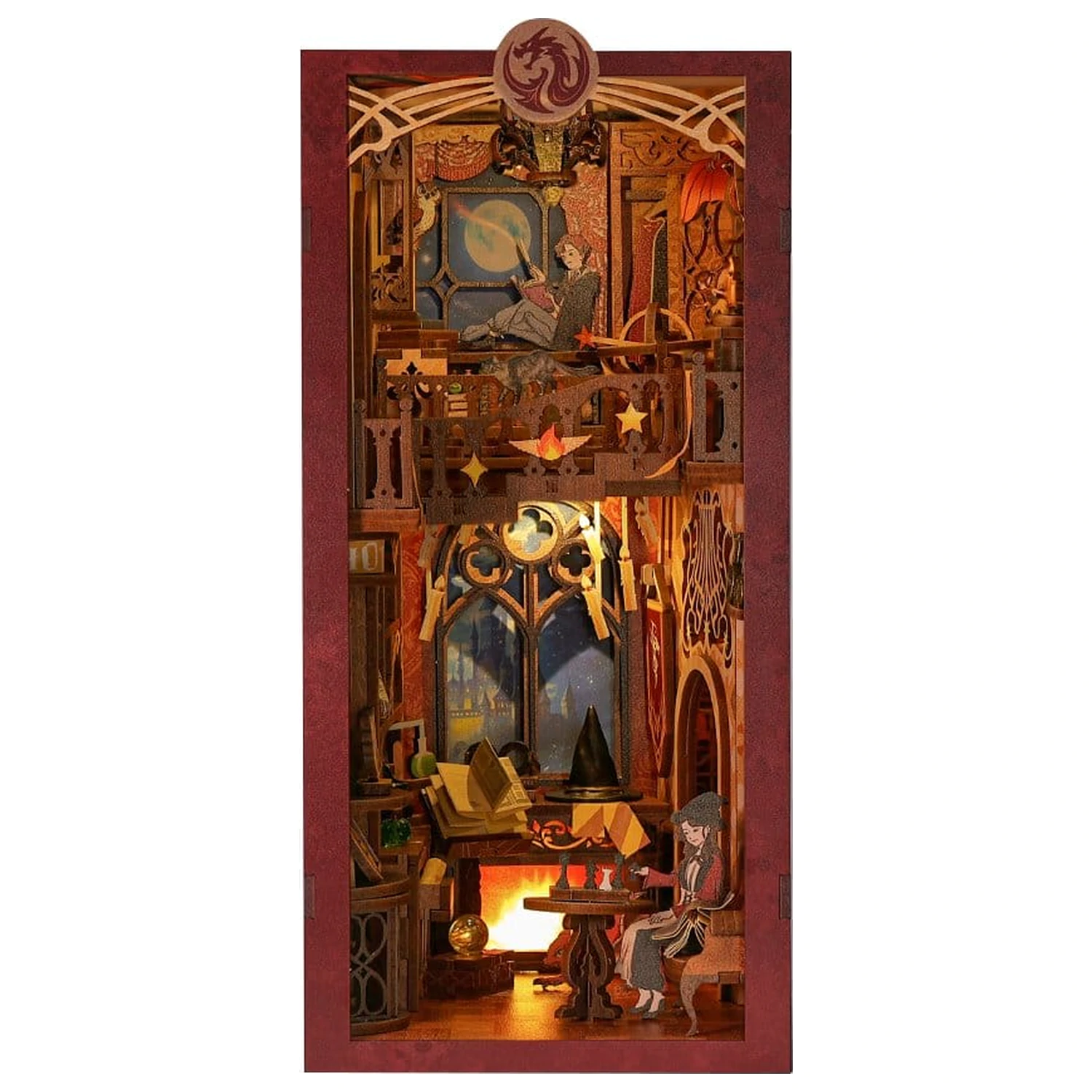 Book Nook Flame Common Room 23 x 11 cm fotografii produktu