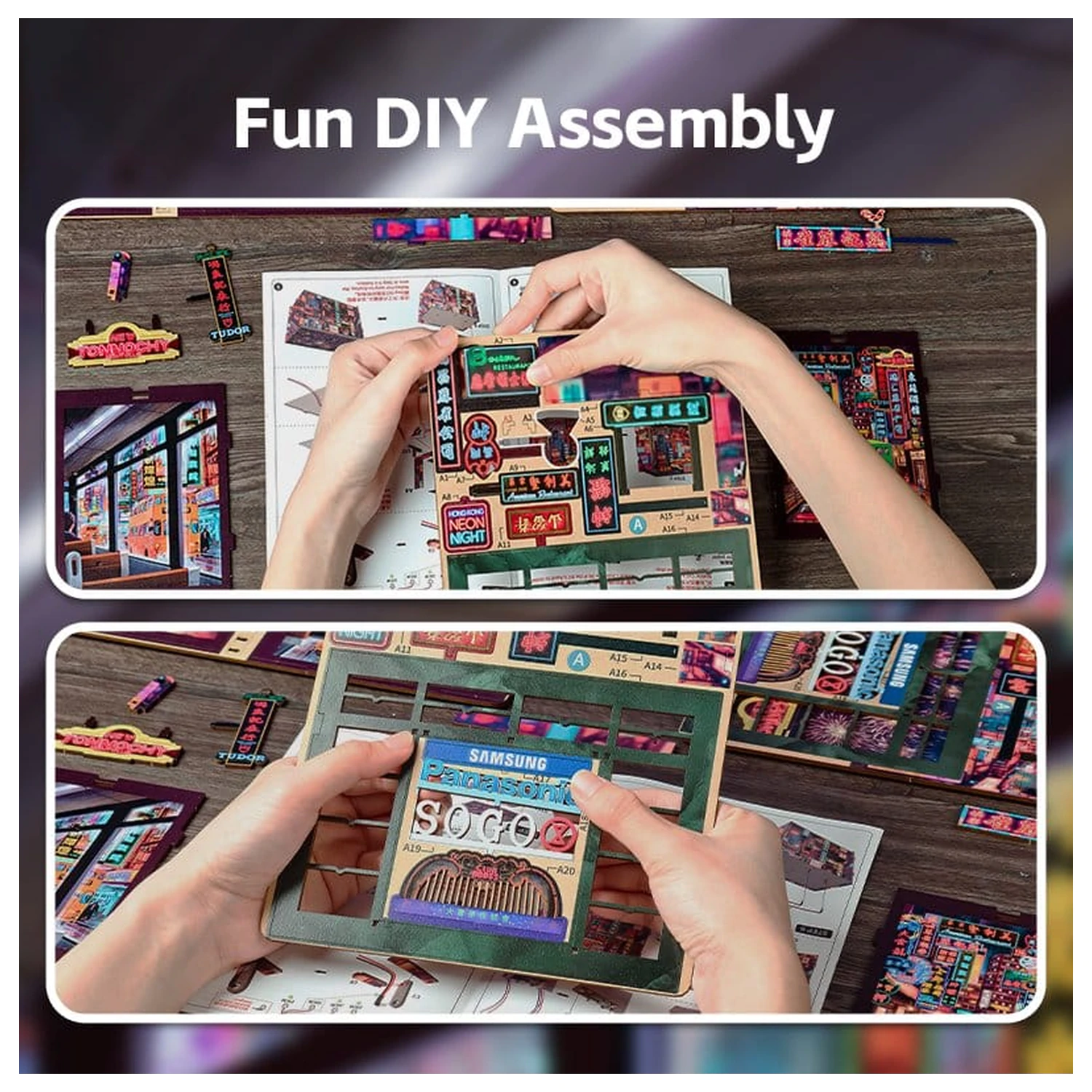 Book Nook Hong Kong Neon Světlo 13 x 17 cm fotografii produktu