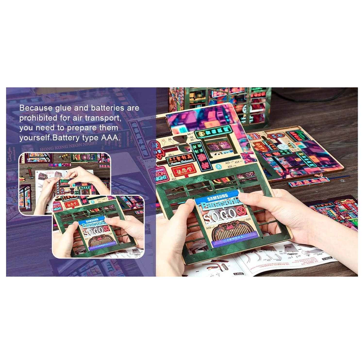 Book Nook Hong Kong Neon Světlo 13 x 17 cm fotografii produktu