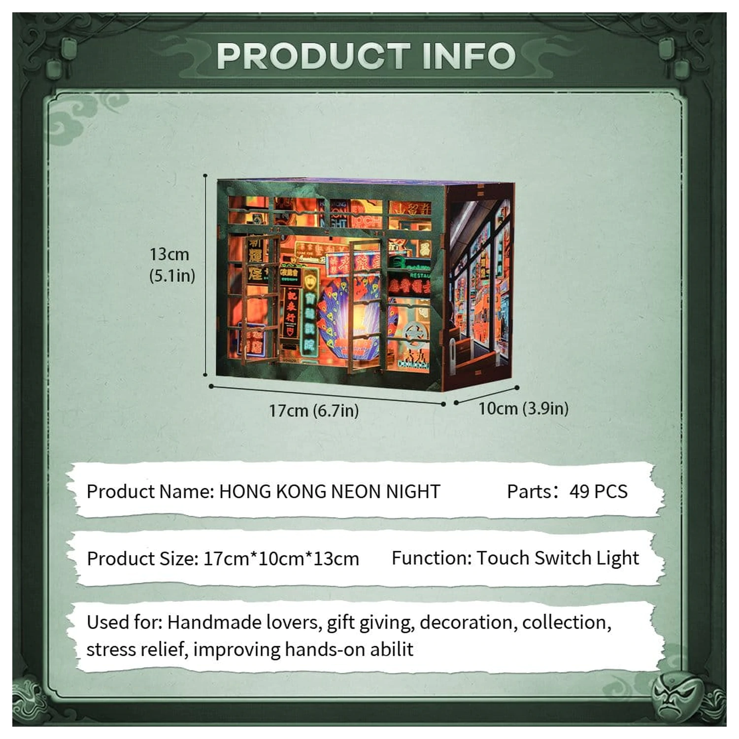 Book Nook Hong Kong Neon Světlo 13 x 17 cm fotografii produktu