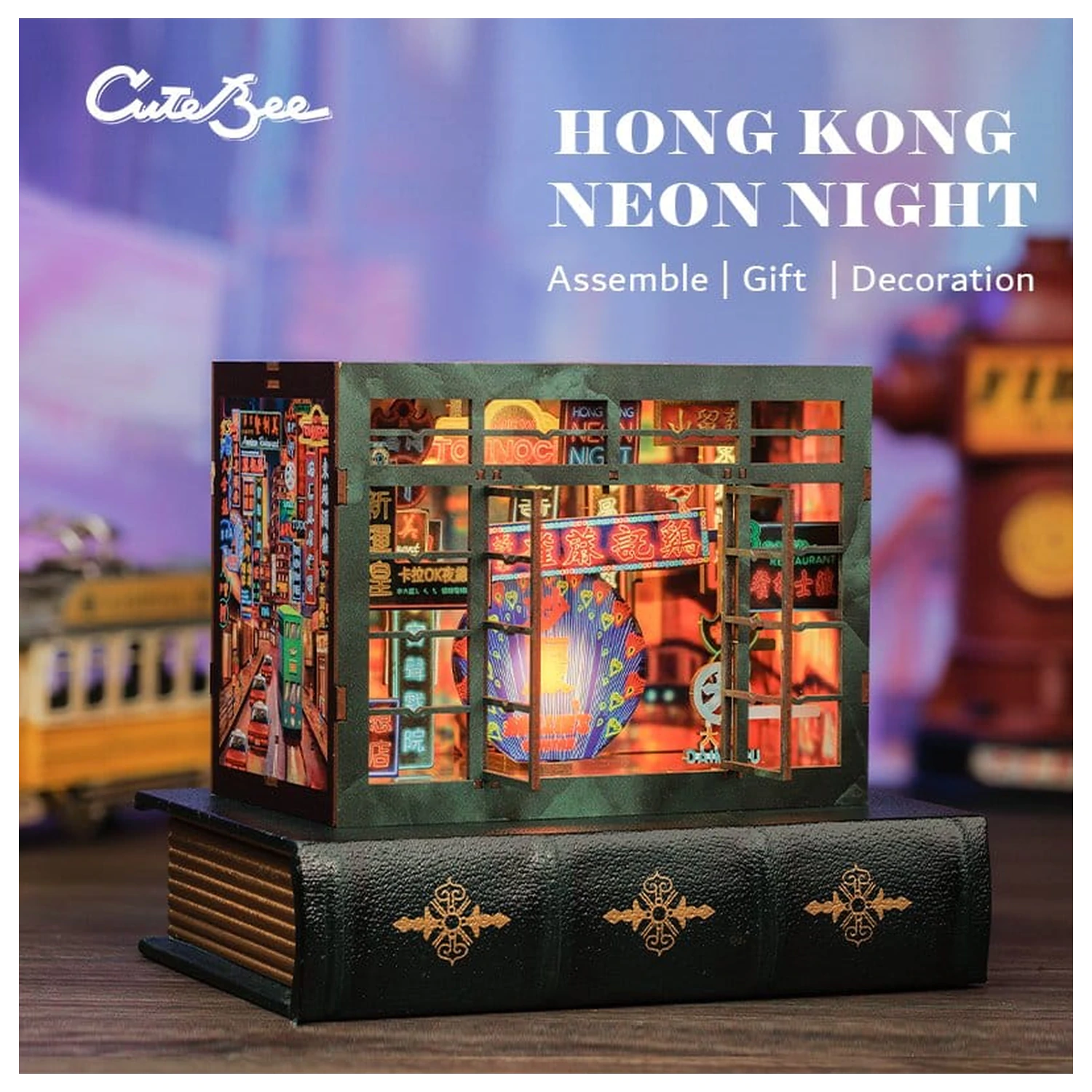 Book Nook Hong Kong Neon Světlo 13 x 17 cm fotografii produktu
