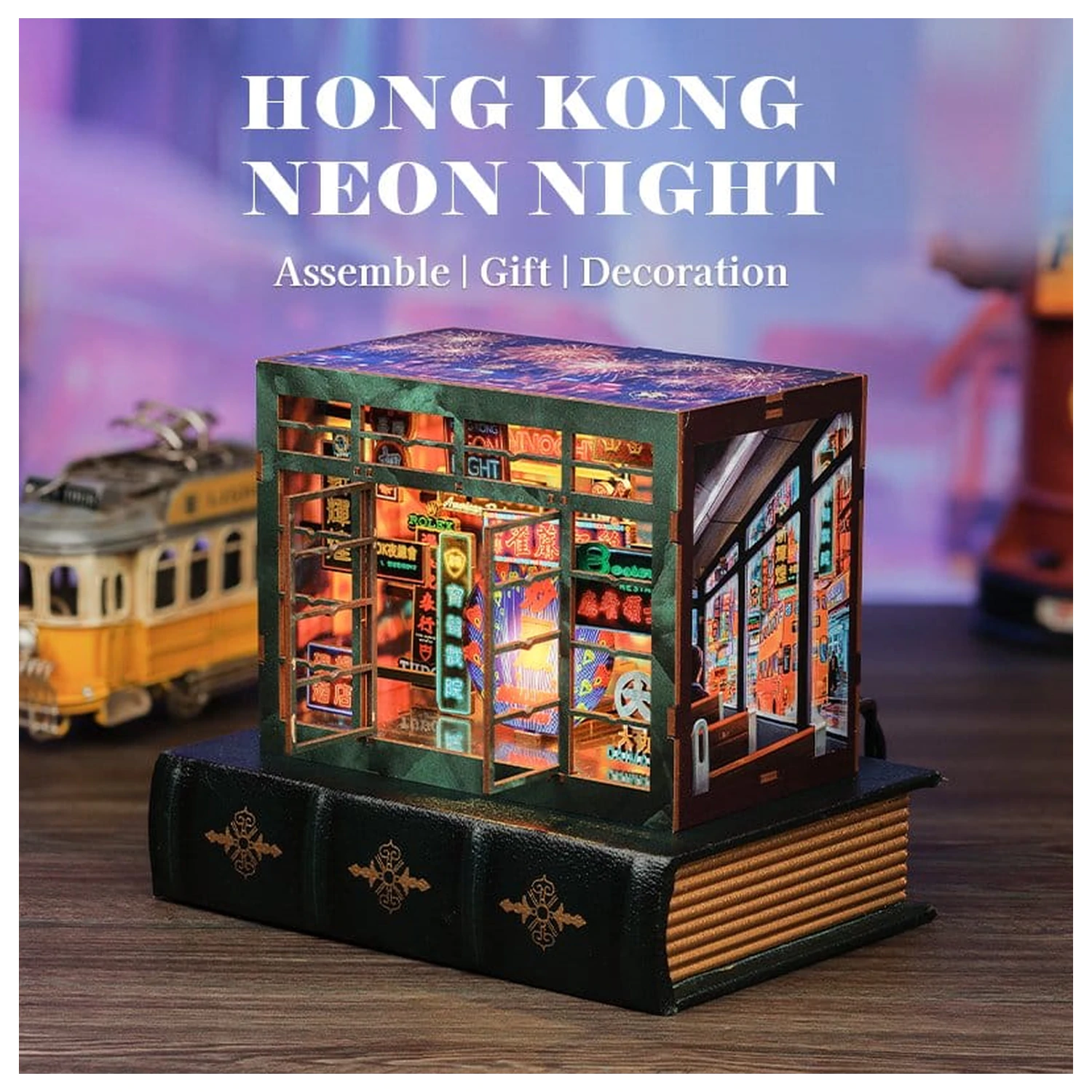 Book Nook Hong Kong Neon Světlo 13 x 17 cm fotografii produktu