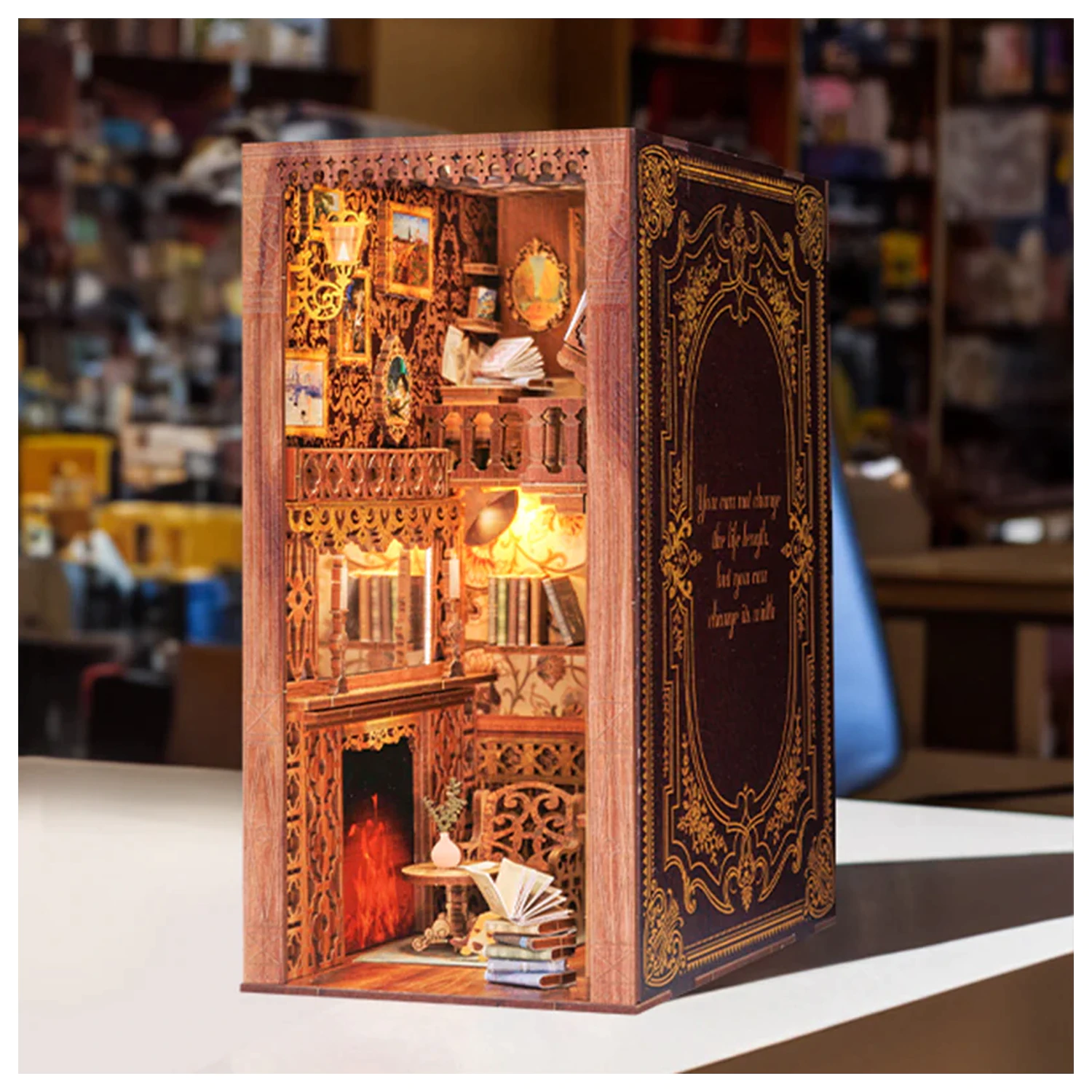 BOOK NOOK KIT DIY Eternal Bookstore 172 dílků + LED Světlo fotografii produktu