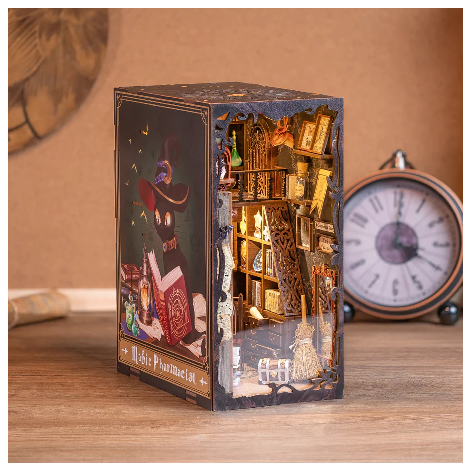 BOOK NOOK KIT DIY Magic Pharmacist 282 kusů + LED světelná stavebnice fotografii produktu