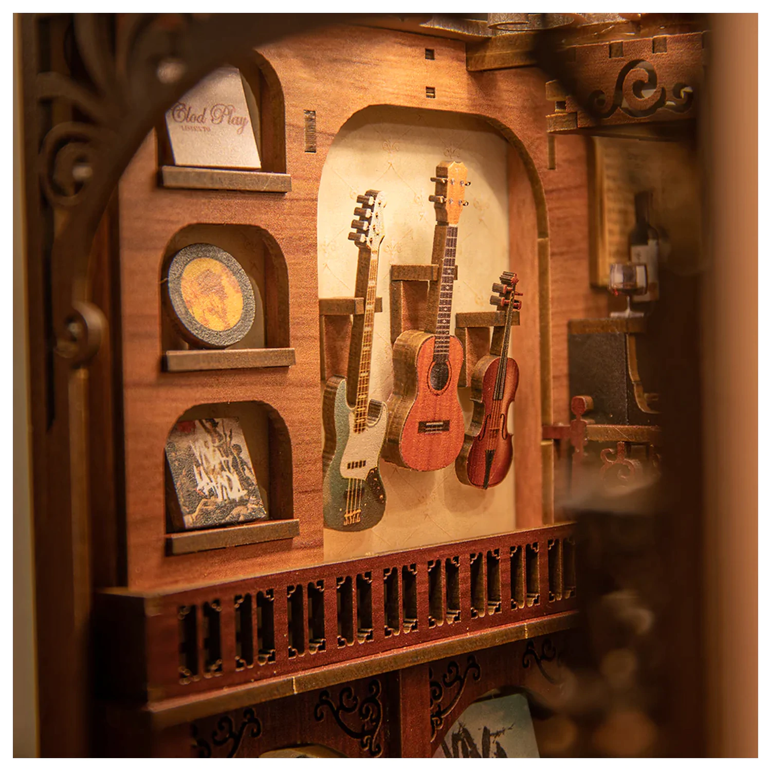 BOOK NOOK KIT DIY The Secret Rhythm 355 ks + LED světlo fotografii produktu