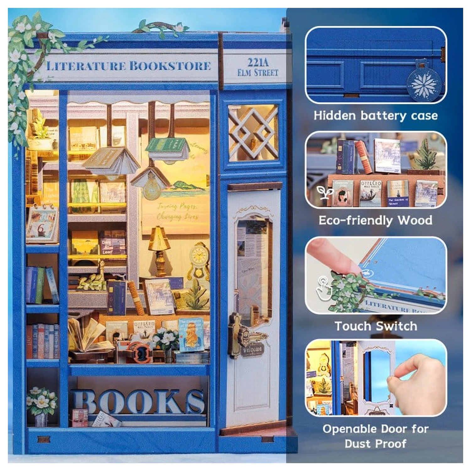 Book Nook Literature Bookstore 17 x 12 cm     fotografii produktu