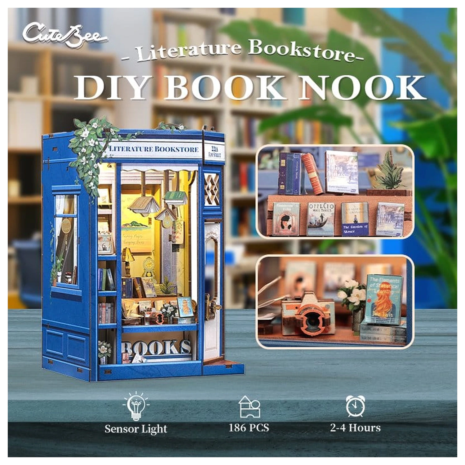 Book Nook Literature Bookstore 17 x 12 cm     fotografii produktu