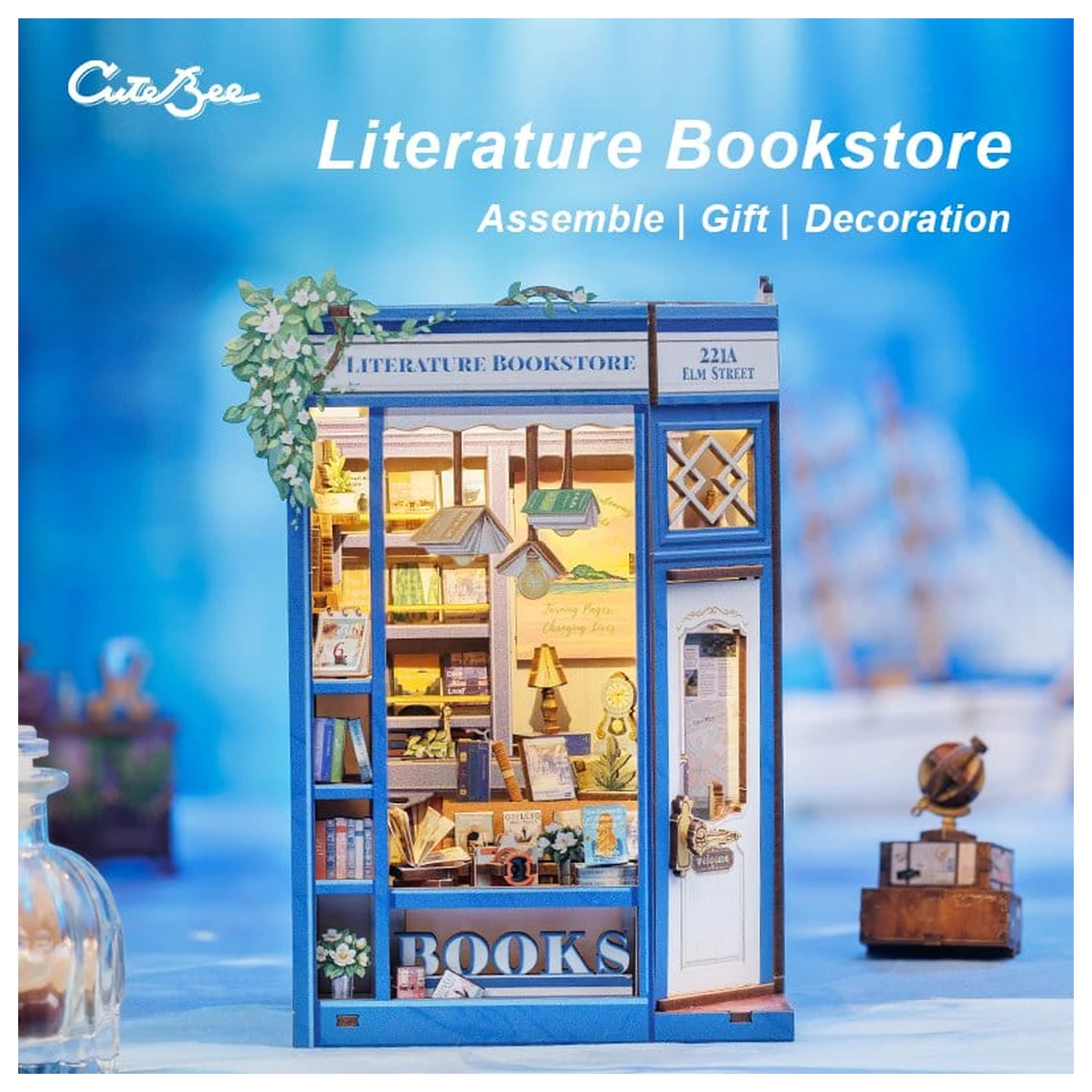 Book Nook Literature Bookstore 17 x 12 cm     fotografii produktu