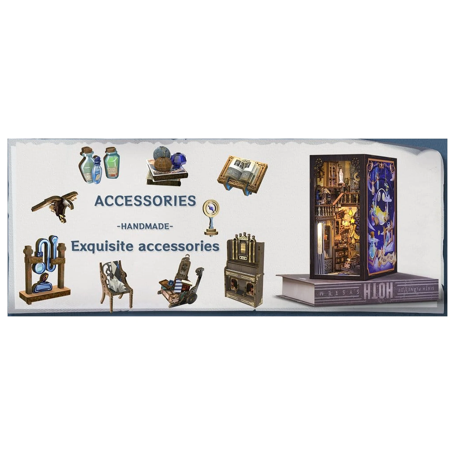 Book Nook Nebula Společenská místnost 23 x 11 cm fotografii produktu