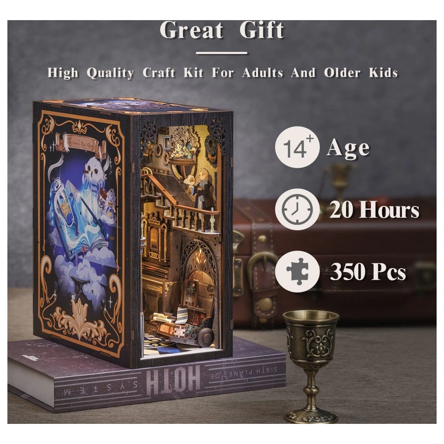 Book Nook Nebula Společenská místnost 23 x 11 cm fotografii produktu