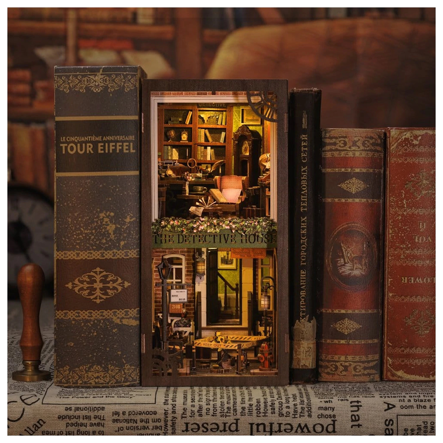 Book Nook Rose Detective Agency 23 x 11 cm fotografii produktu