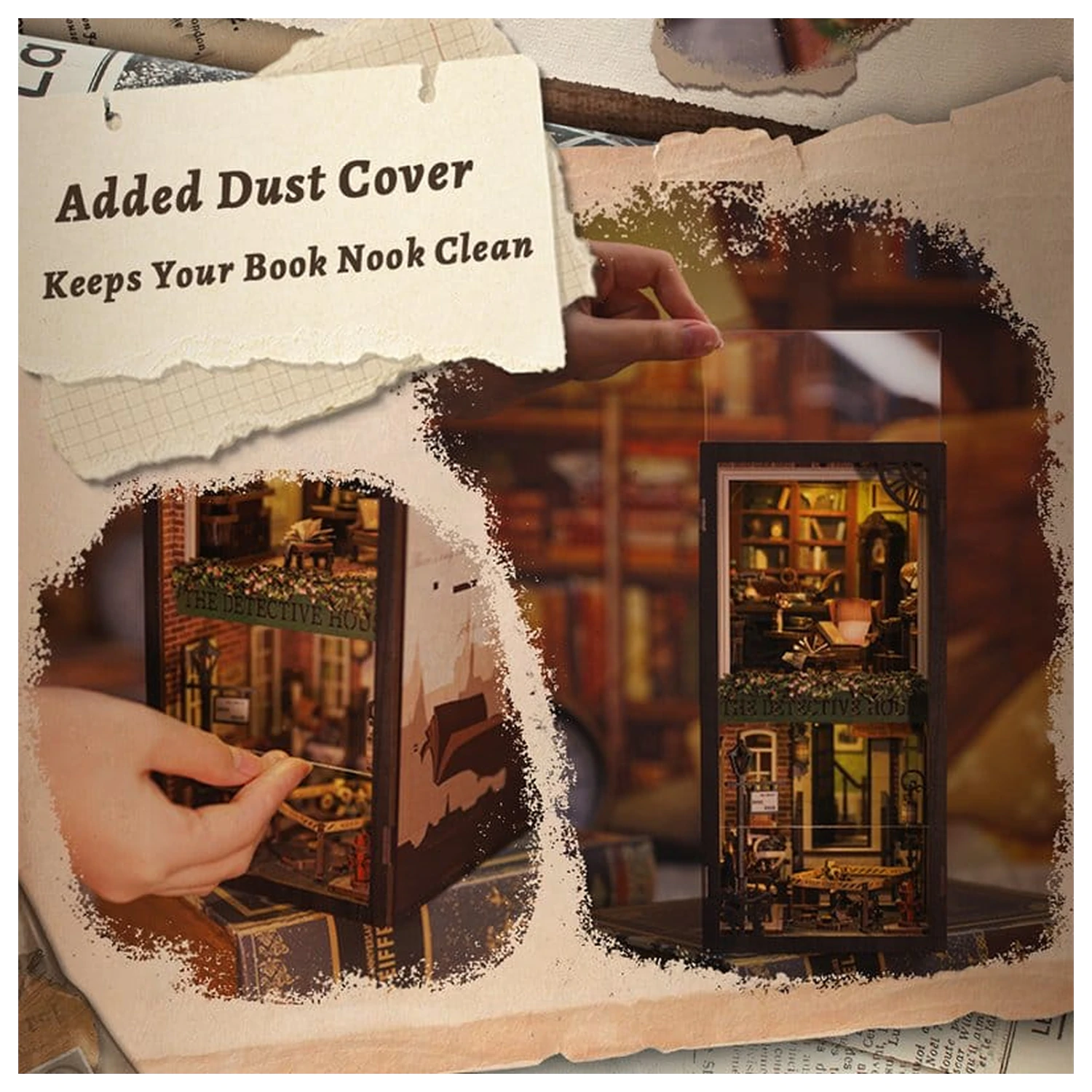 Book Nook Rose Detective Agency 23 x 11 cm fotografii produktu