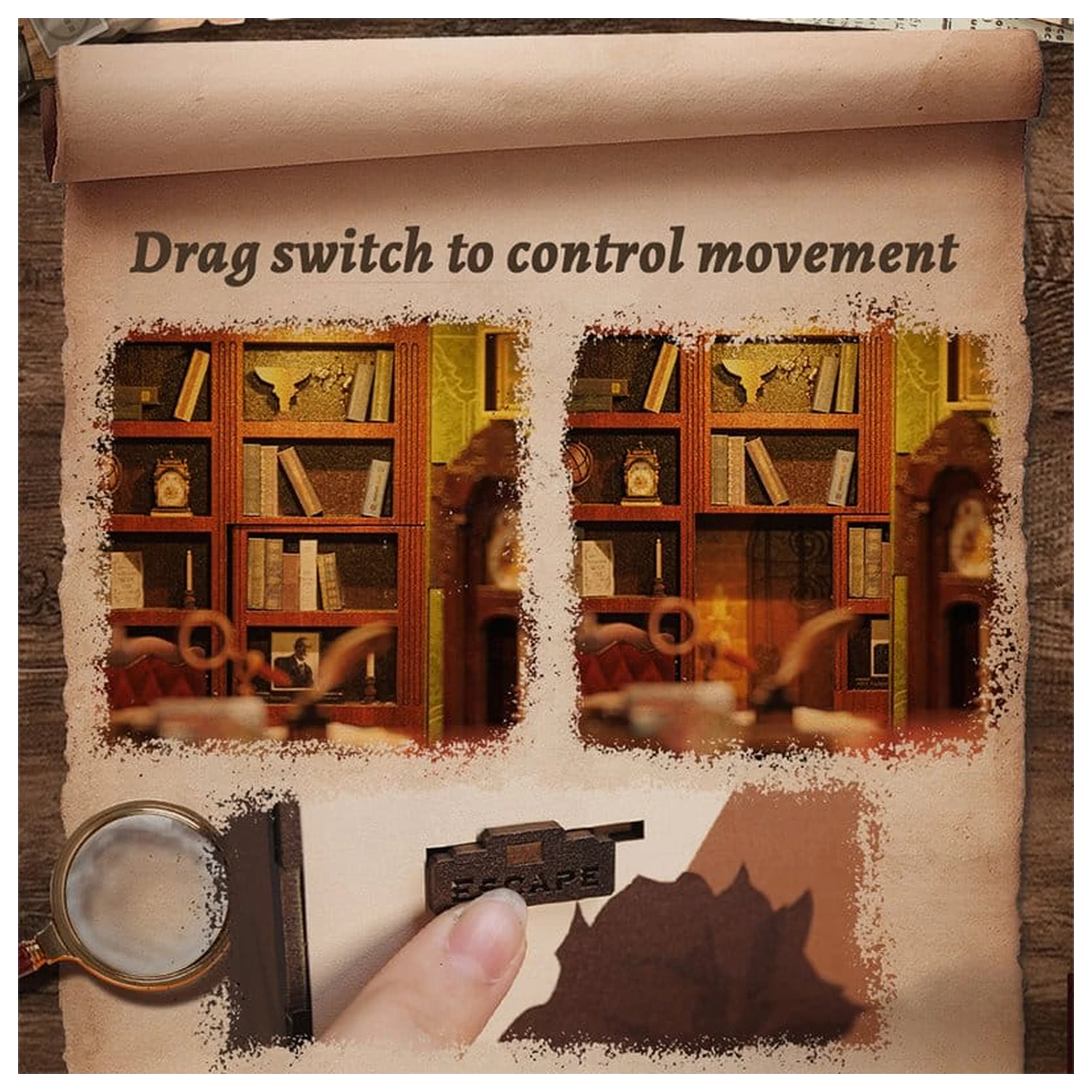 Book Nook Rose Detective Agency 23 x 11 cm fotografii produktu