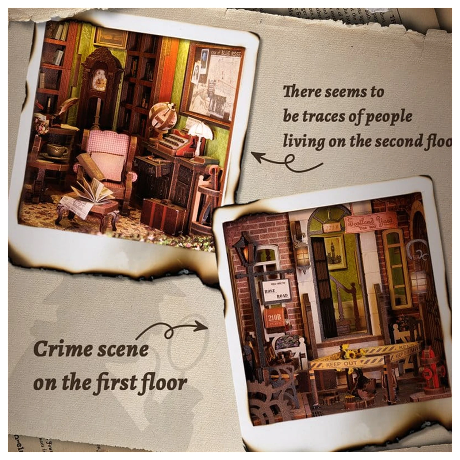 Book Nook Rose Detective Agency 23 x 11 cm fotografii produktu