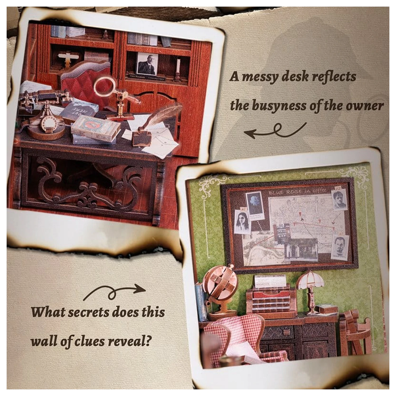 Book Nook Rose Detective Agency 23 x 11 cm fotografii produktu