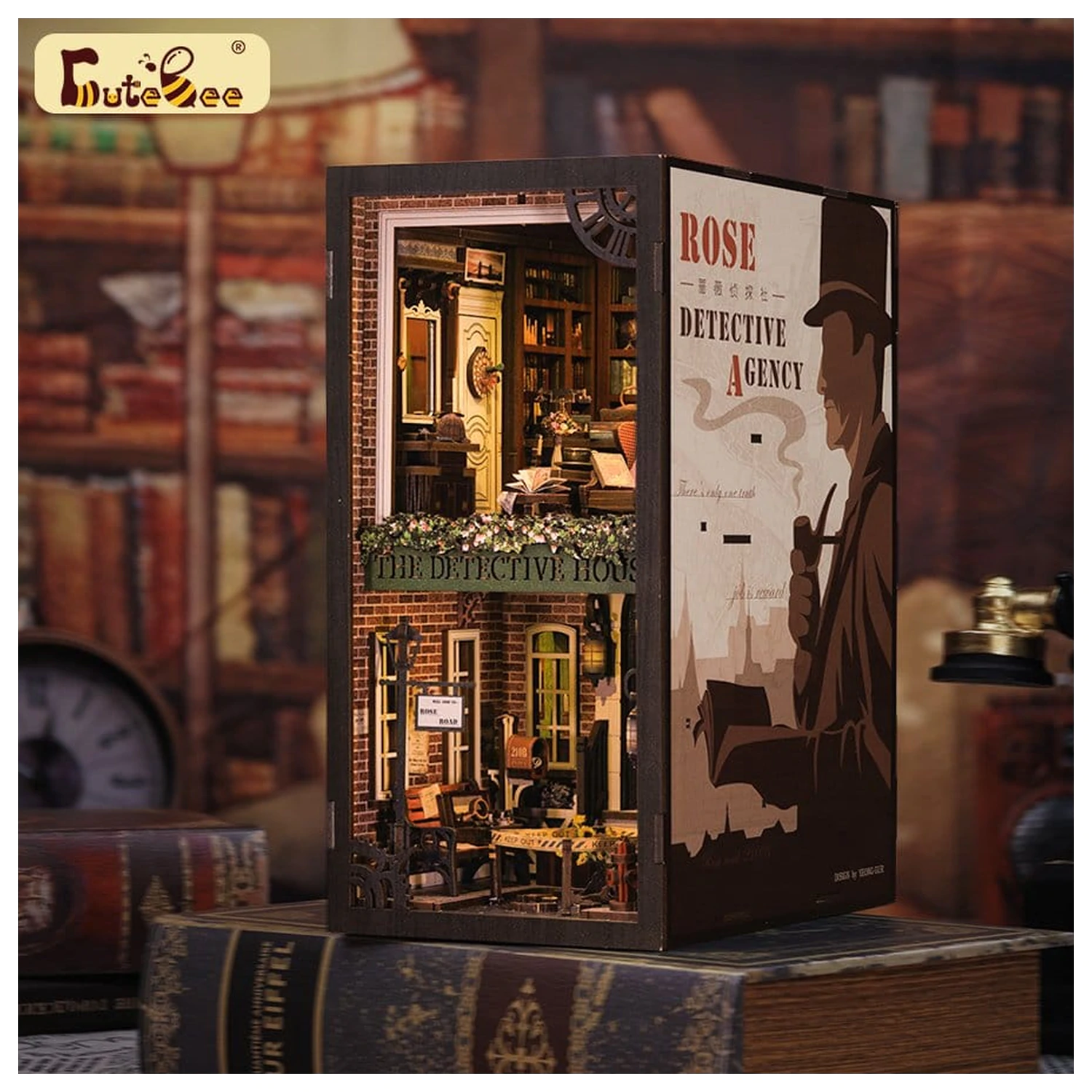 Book Nook Rose Detective Agency 23 x 11 cm fotografii produktu