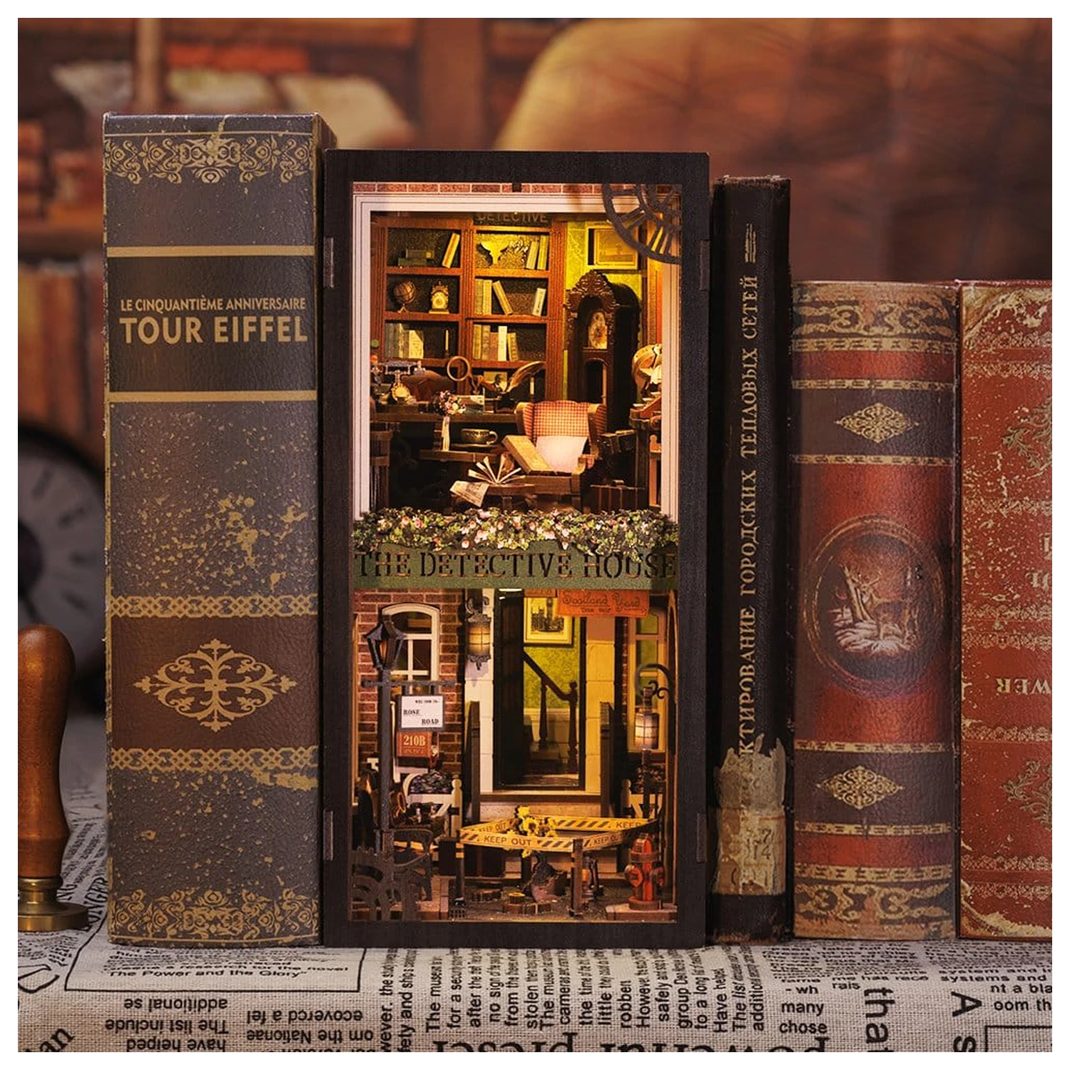 Book Nook Rose Detective Agency 23 x 11 cm fotografii produktu
