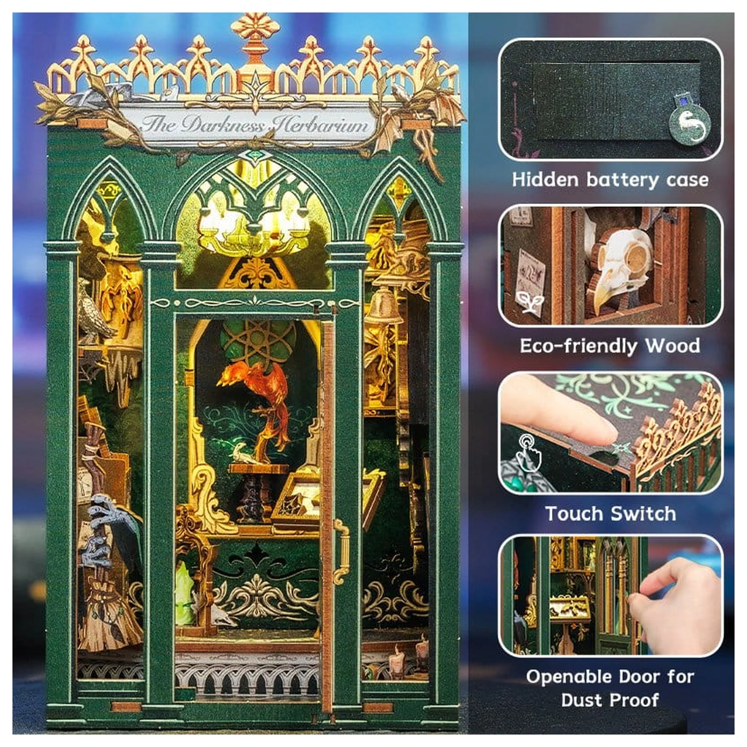 Book Nook The Darkness Herbarium 17 x 12 cm fotografii produktu