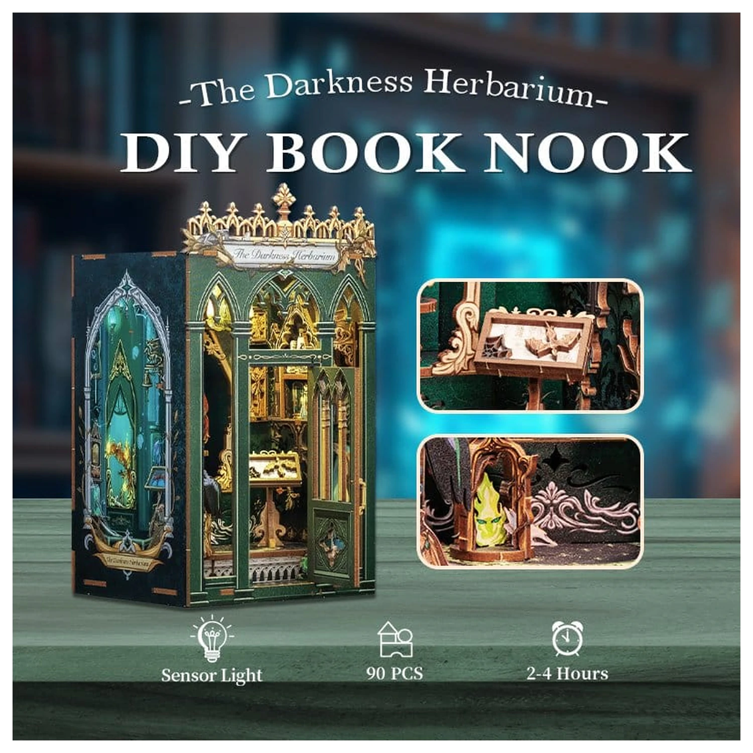 Book Nook The Darkness Herbarium 17 x 12 cm fotografii produktu