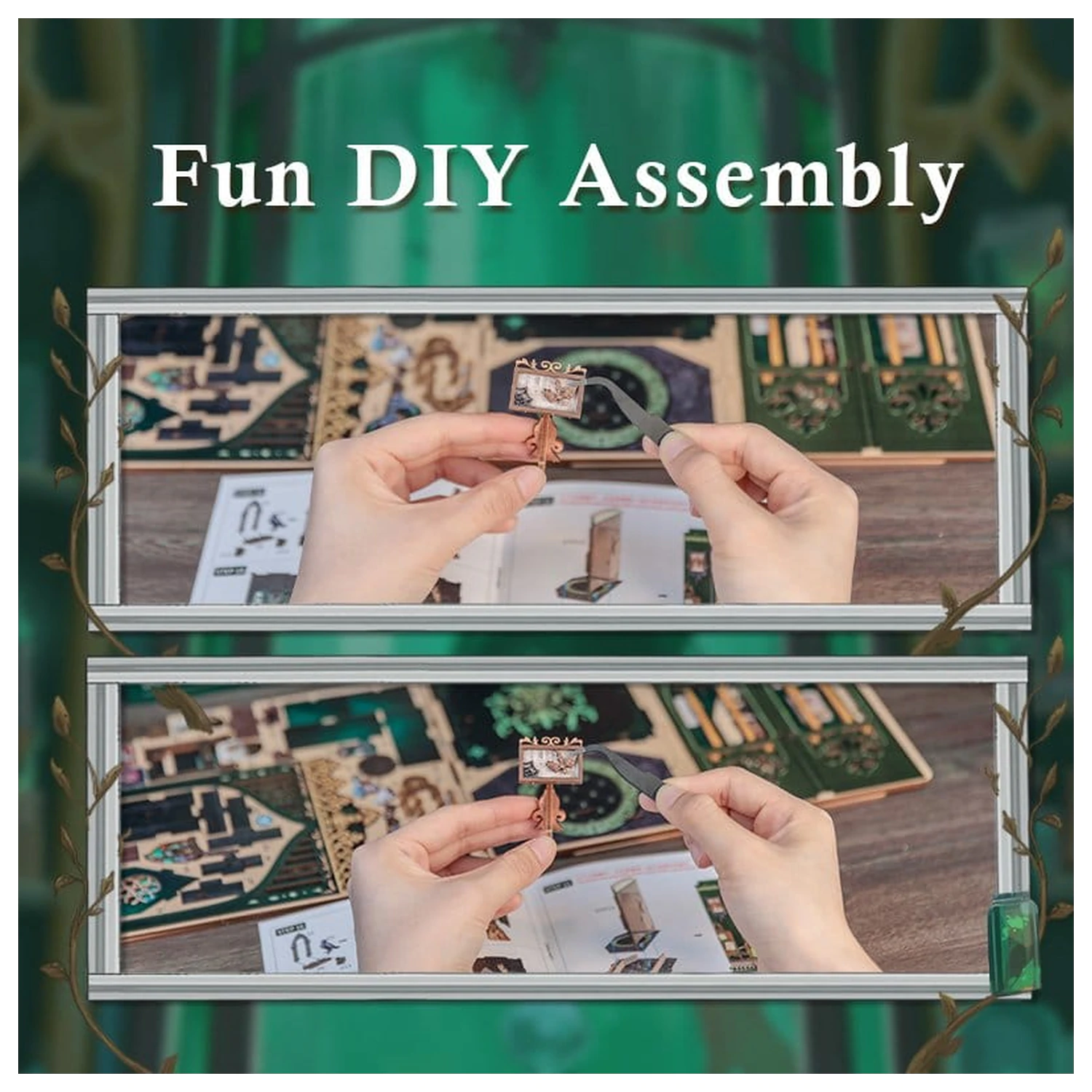 Book Nook The Darkness Herbarium 17 x 12 cm fotografii produktu