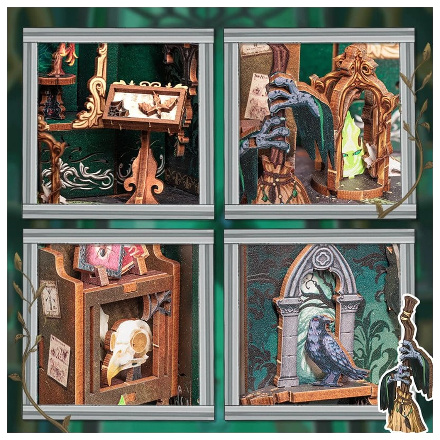 Book Nook The Darkness Herbarium 17 x 12 cm fotografii produktu