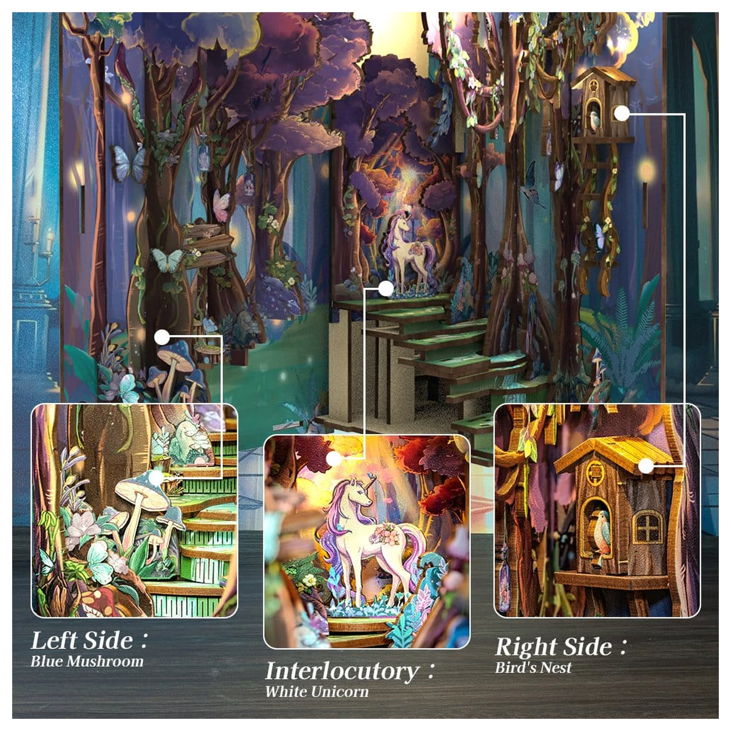 Book Nook The Grace of Forest 22 x 8 cm fotografii produktu