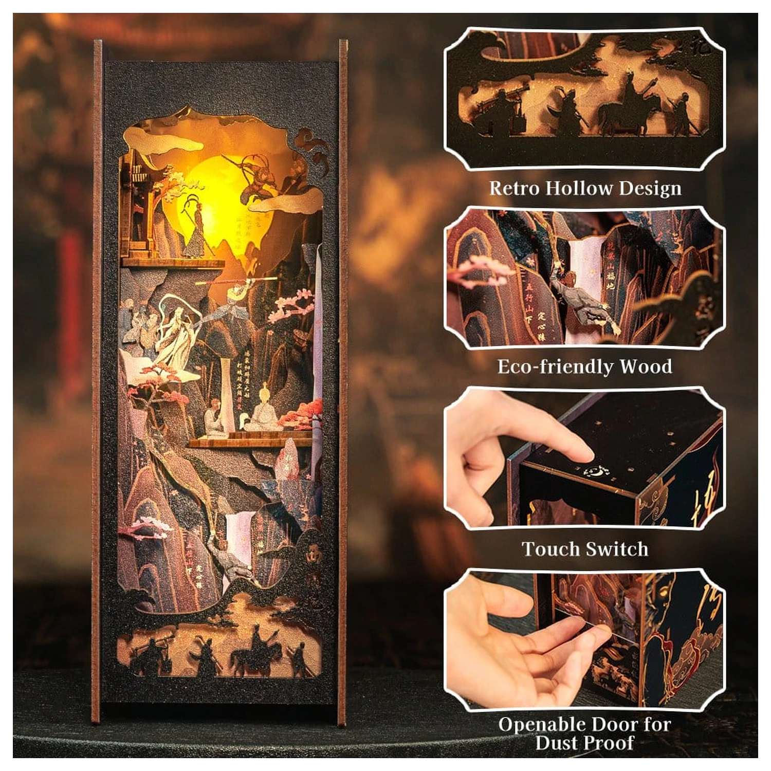 Book Nook The Legend of Wukong 22 x 8 cm fotografii produktu