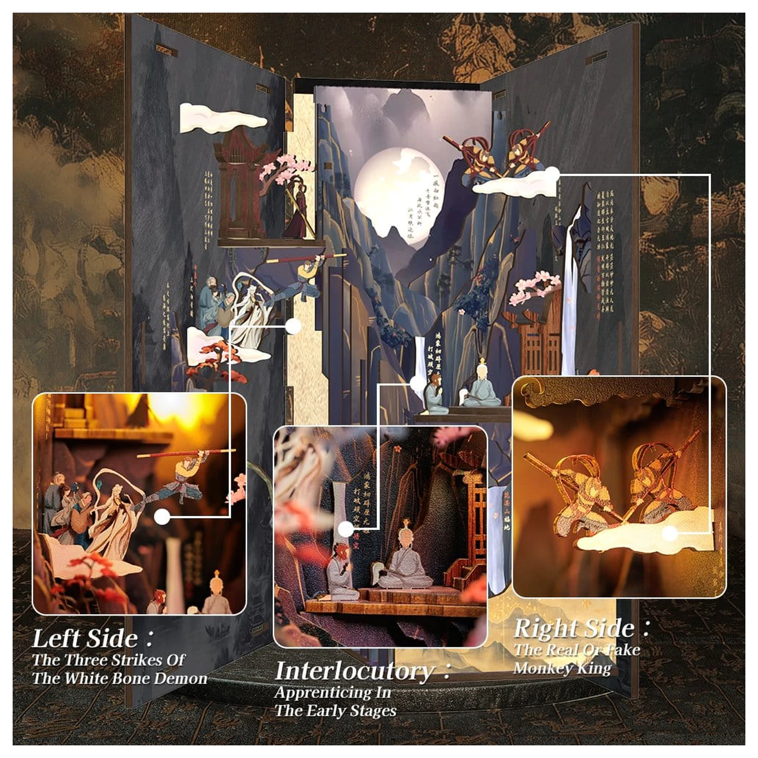 Book Nook The Legend of Wukong 22 x 8 cm fotografii produktu