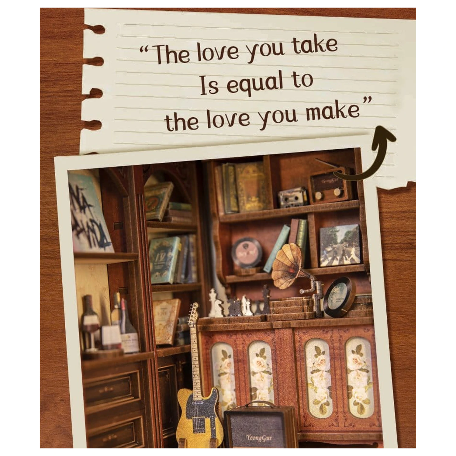 Book Nook The Secret Rhythm 23 x 11 cm fotografii produktu
