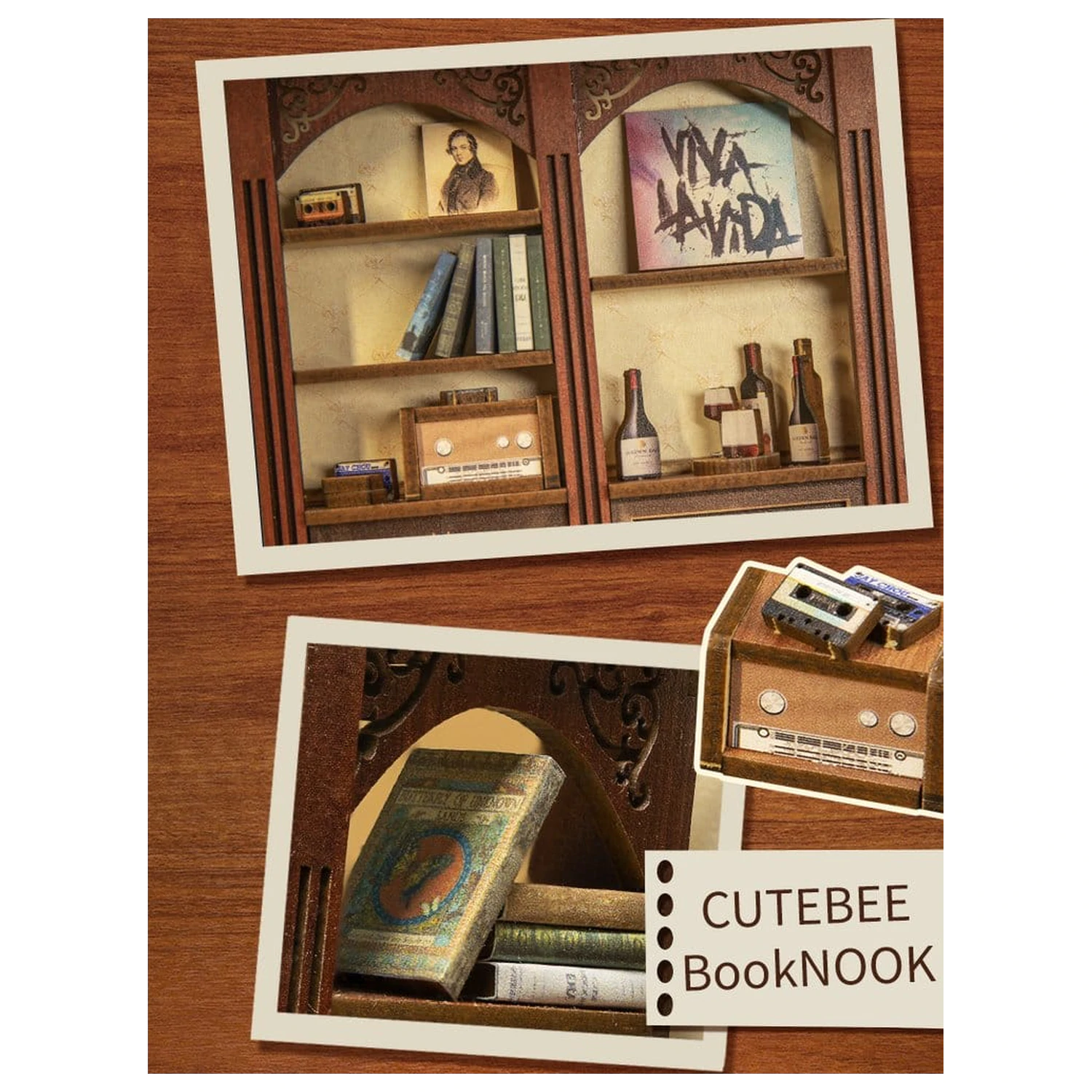Book Nook The Secret Rhythm 23 x 11 cm fotografii produktu