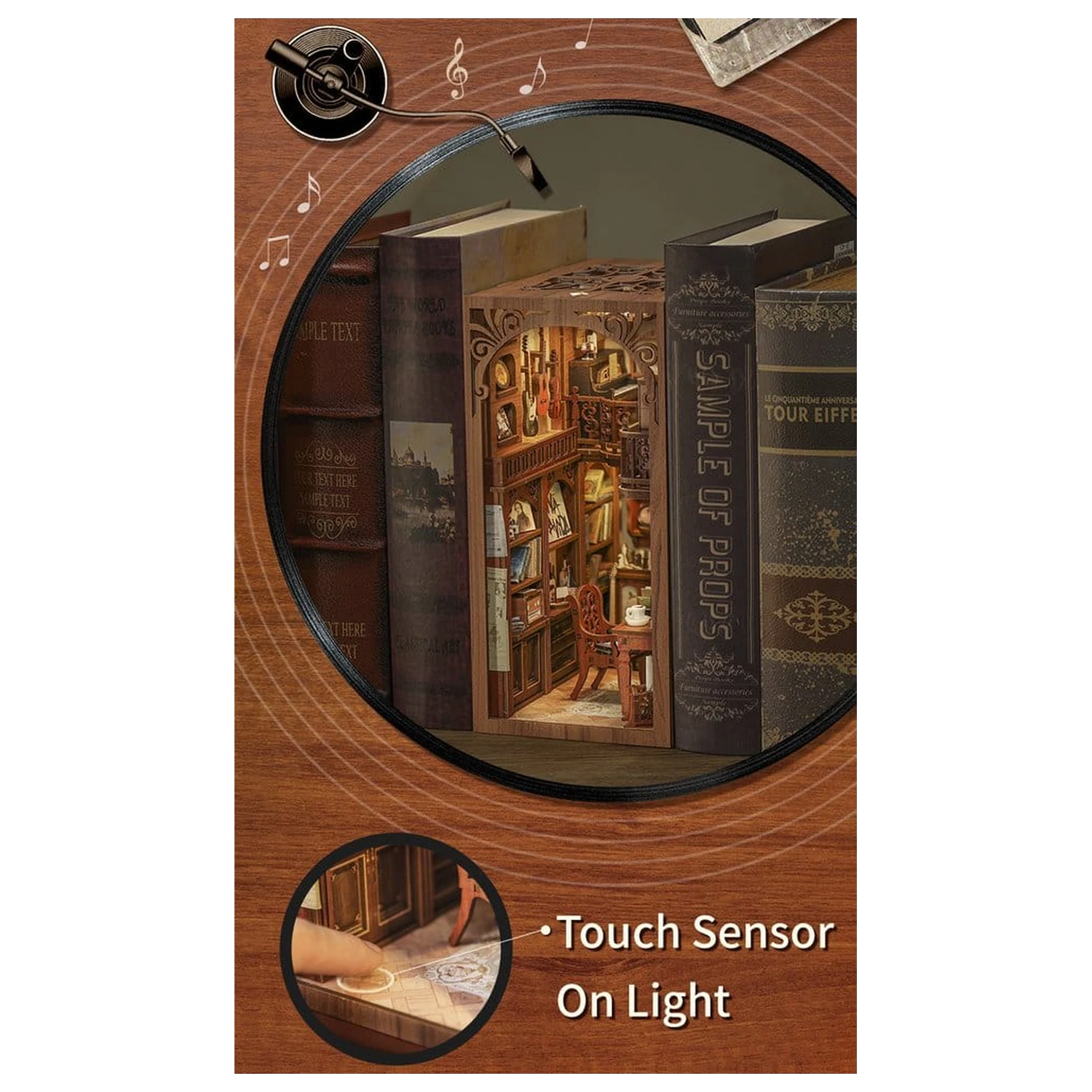 Book Nook The Secret Rhythm 23 x 11 cm fotografii produktu