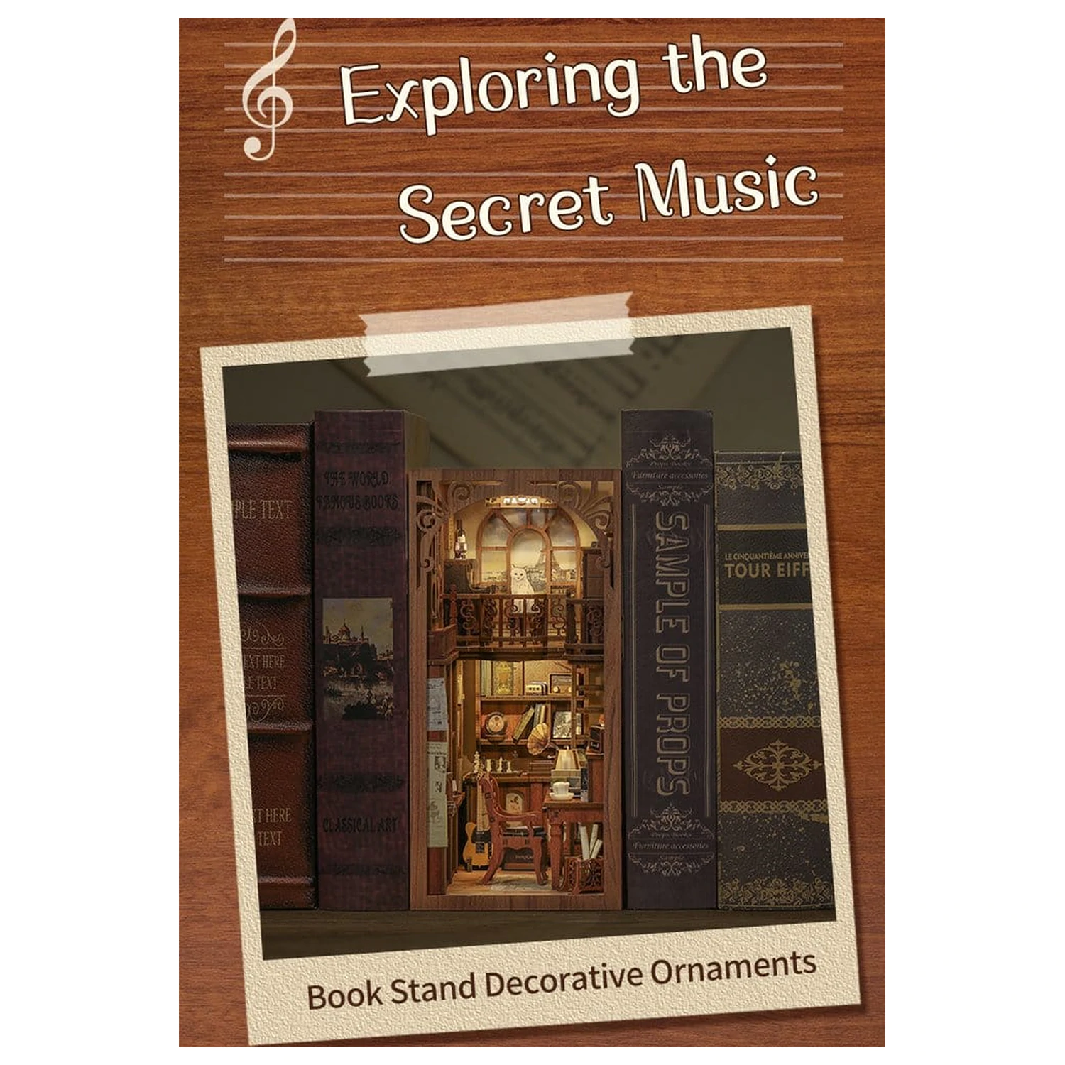 Book Nook The Secret Rhythm 23 x 11 cm fotografii produktu