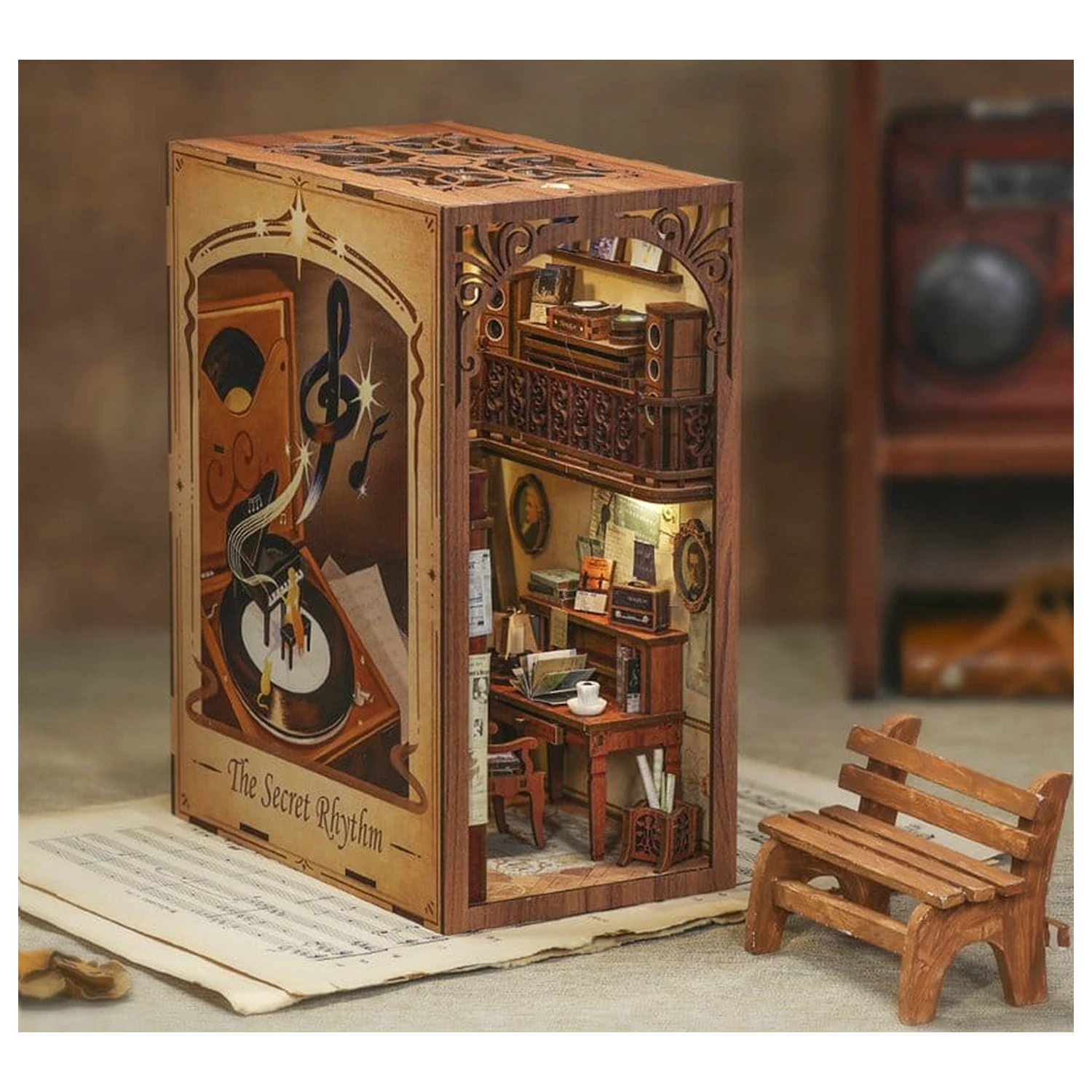 Book Nook The Secret Rhythm 23 x 11 cm fotografii produktu