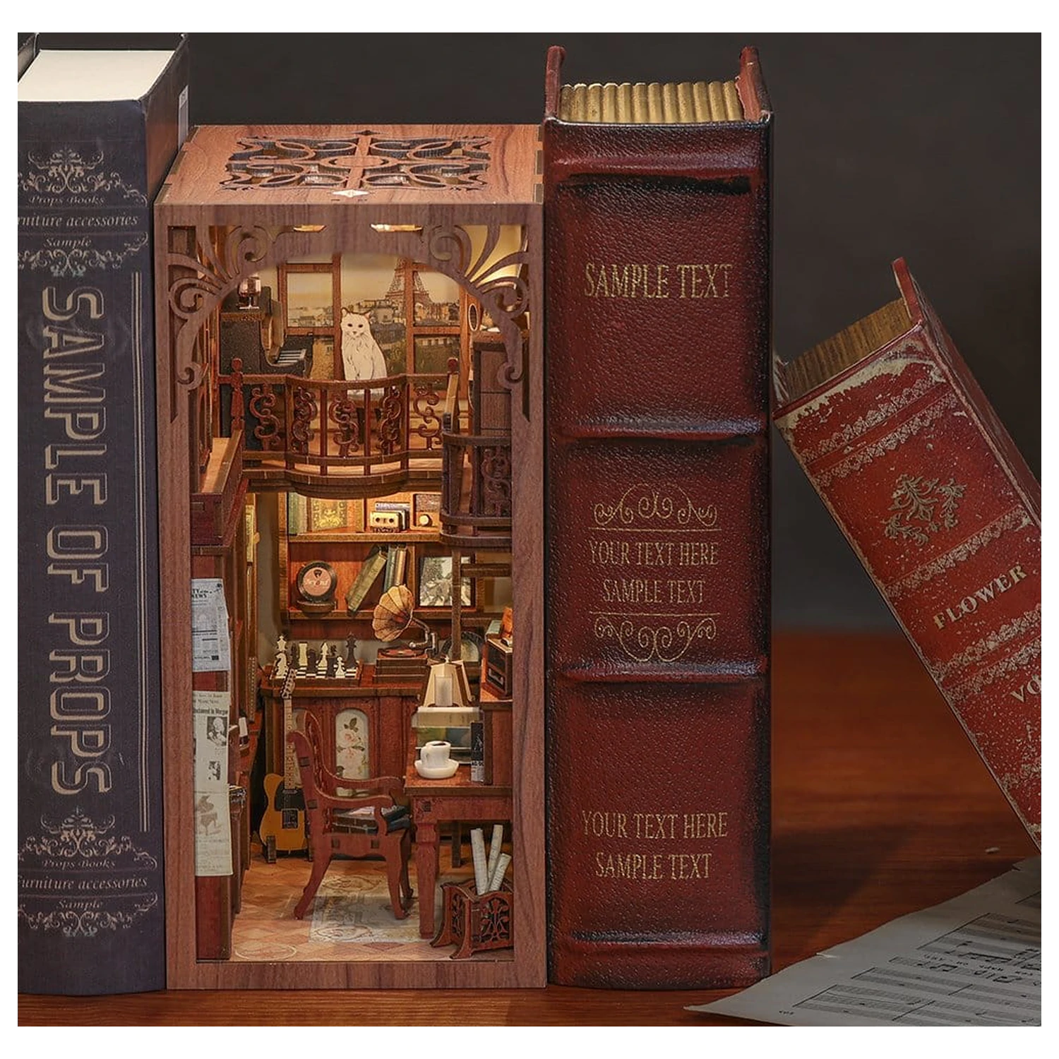 Book Nook The Secret Rhythm 23 x 11 cm fotografii produktu