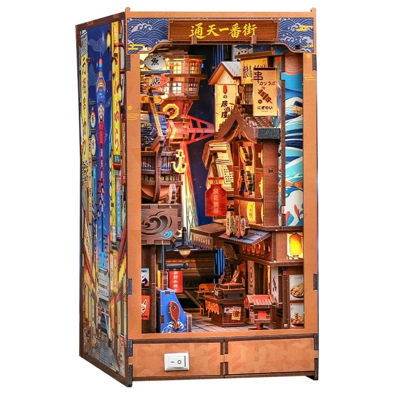 Book Nook Tsutenkaku Ichiban Street 23 x 12 cm fotografii produktu