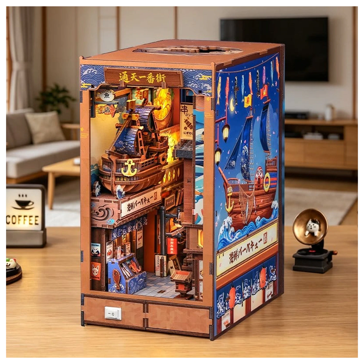 Book Nook Tsutenkaku Ichiban Street 23 x 12 cm fotografii produktu
