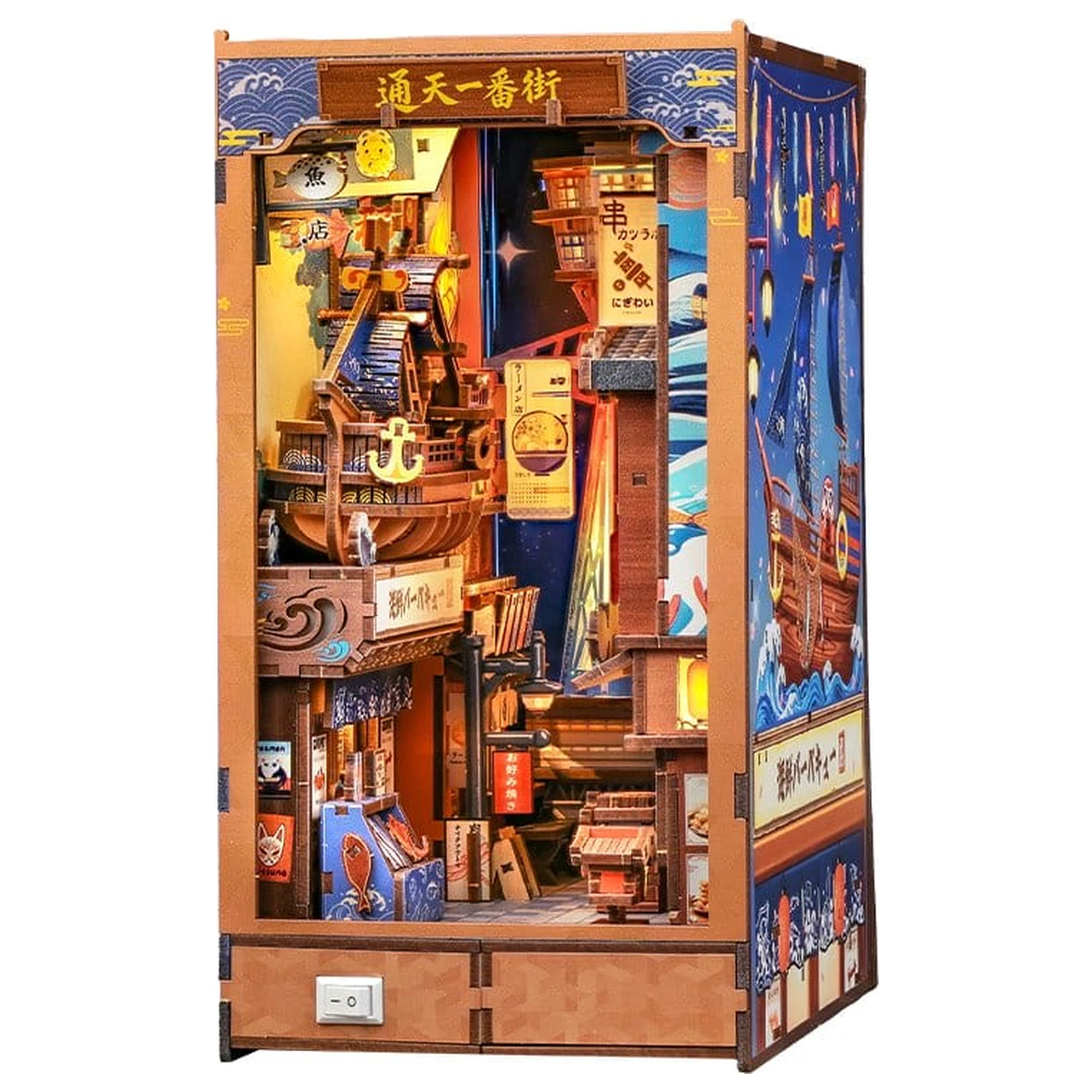 Book Nook Tsutenkaku Ichiban Street 23 x 12 cm fotografii produktu